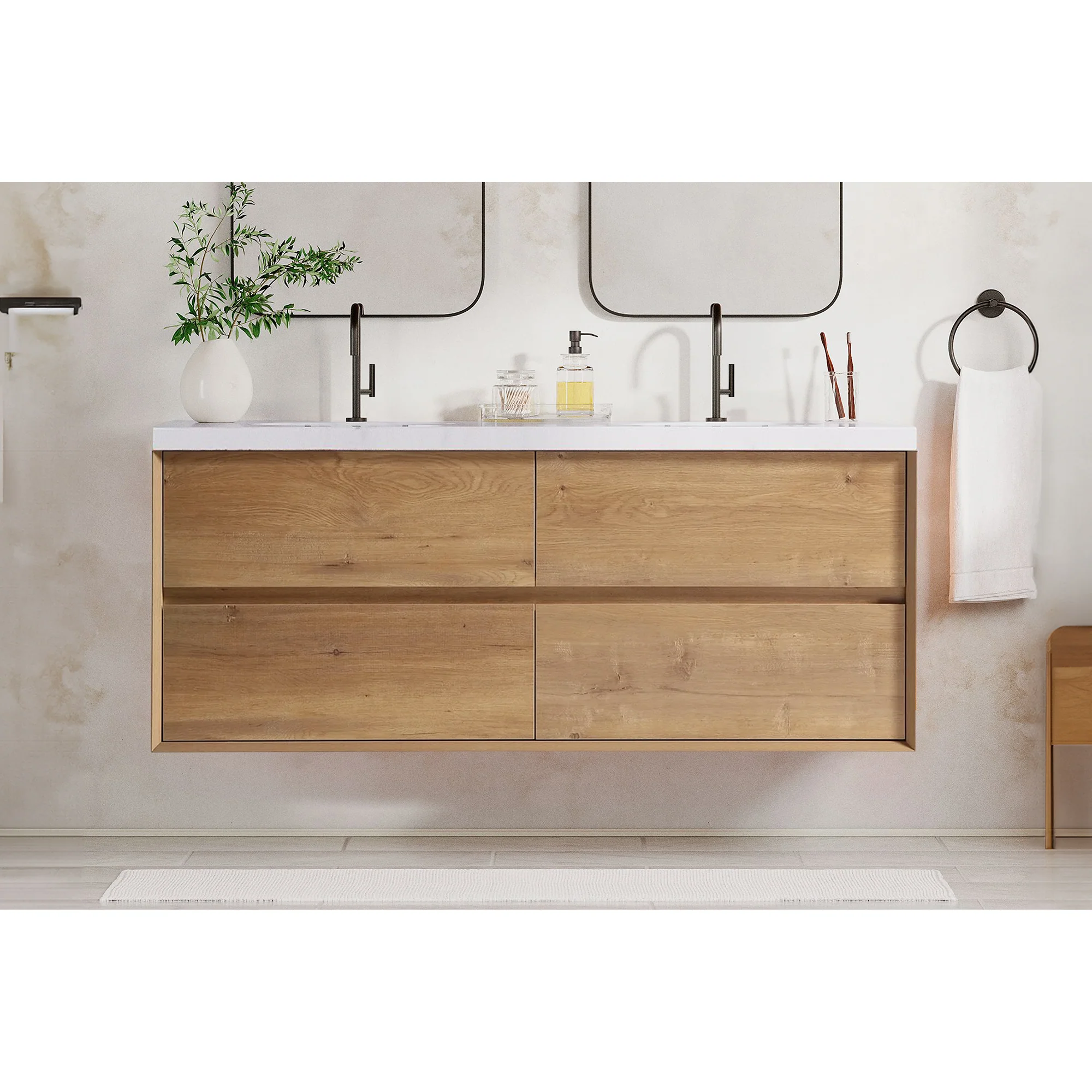 Sottile Floating Vanity (24"-150")