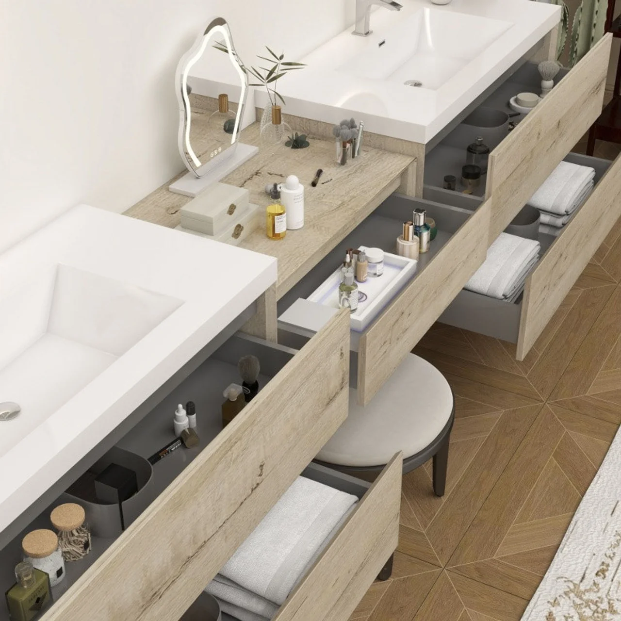 Sottile Floating Vanity (24"-150") 113 Sottile Floating Vanity (24"-150")