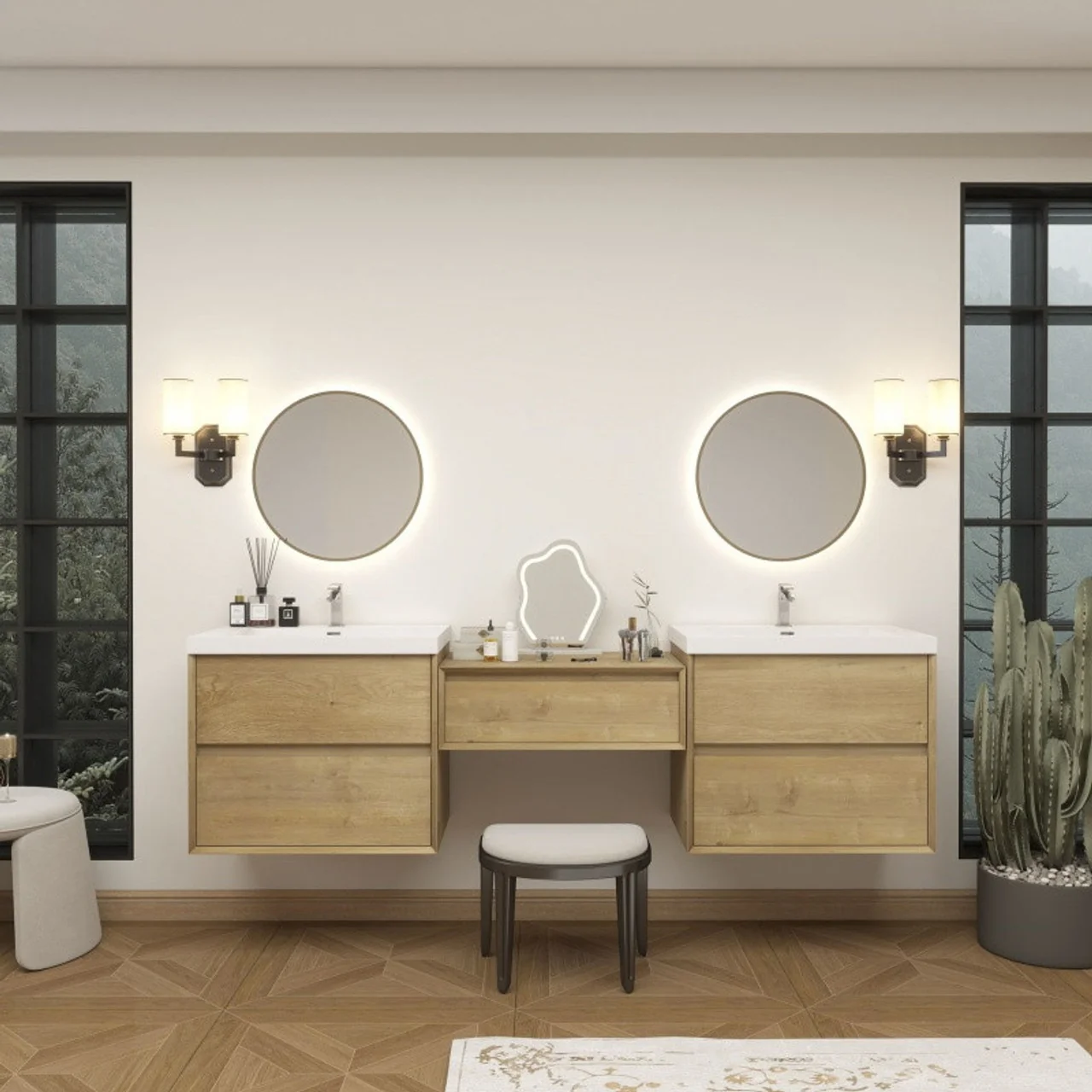 Sottile Floating Vanity (24"-150") 125 Sottile Floating Vanity (24"-150")