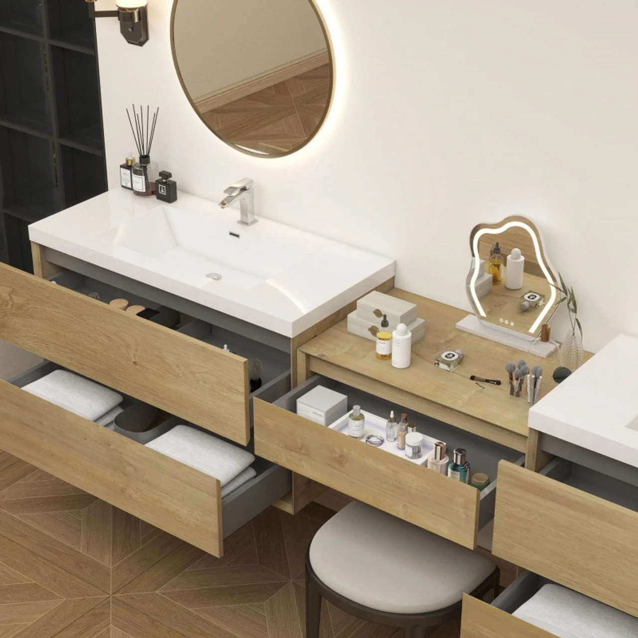 Sottile Floating Vanity (24"-150") 129 Sottile Floating Vanity (24"-150")