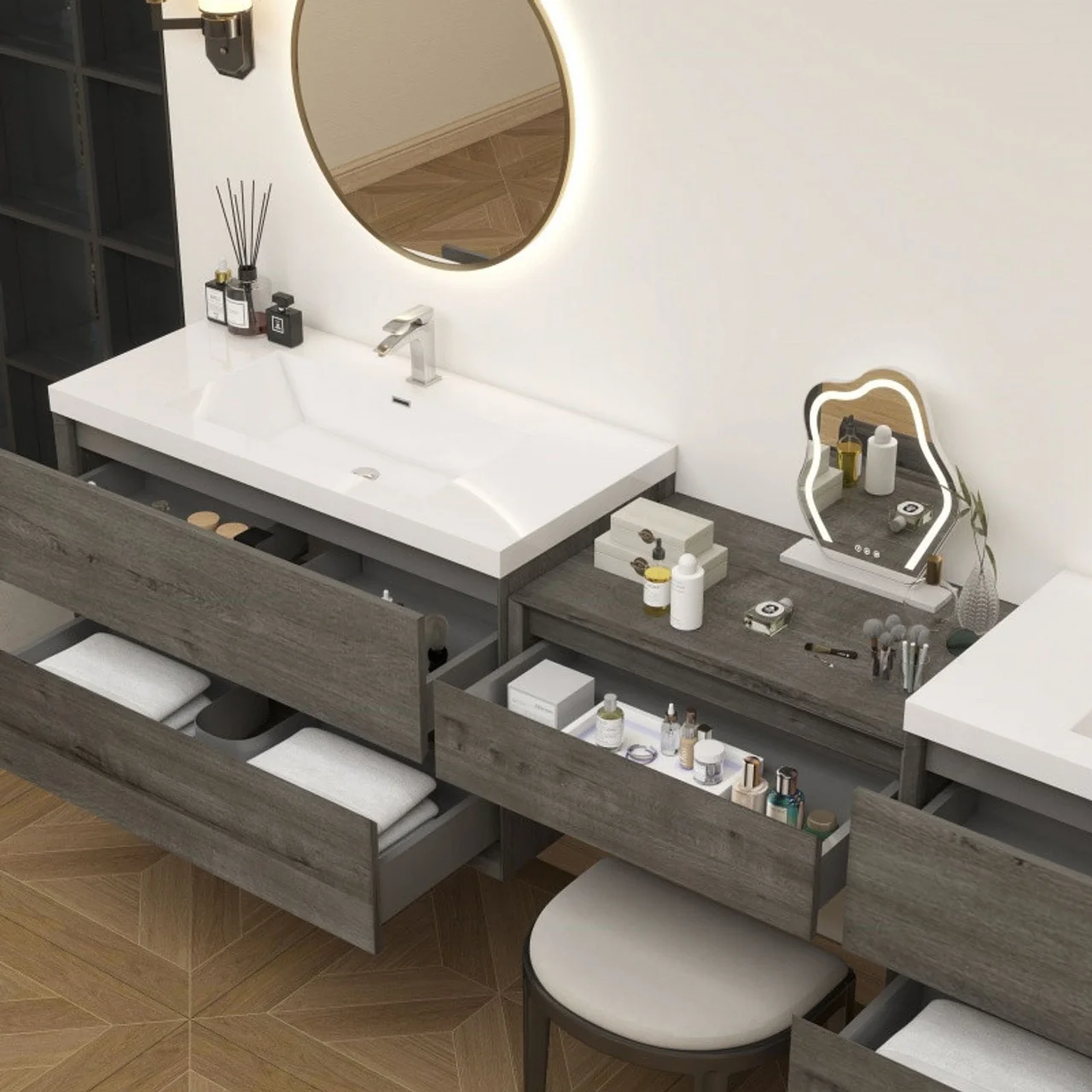Sottile Floating Vanity (24"-150") 147 Sottile Floating Vanity (24"-150")