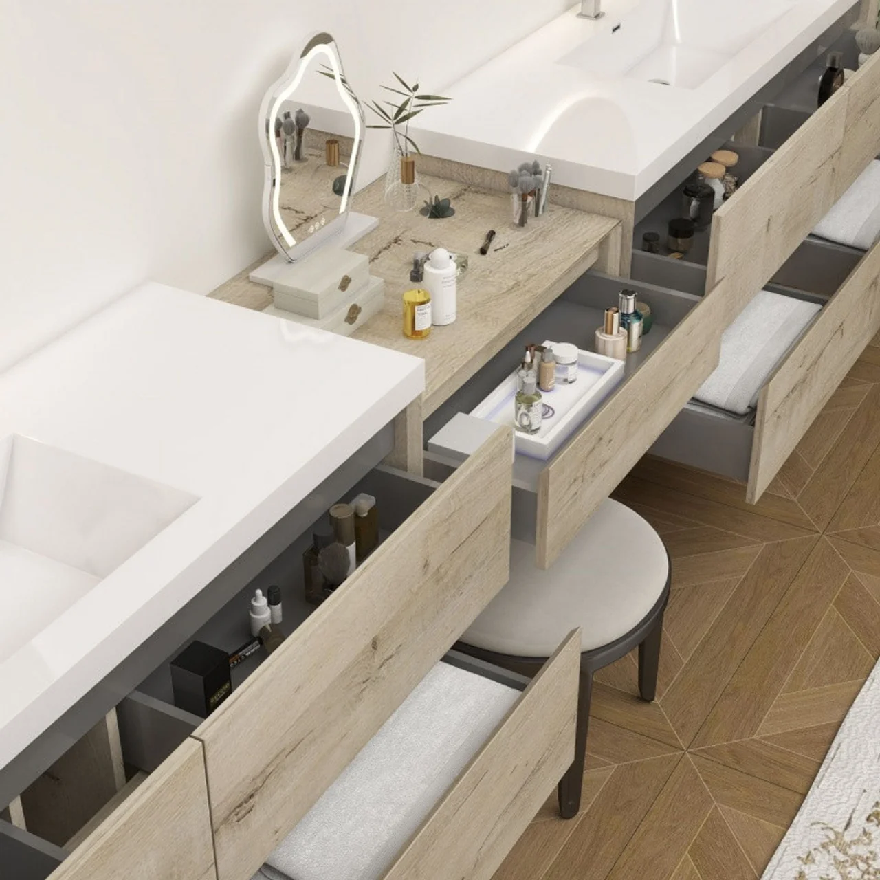 Sottile Floating Vanity (24"-150") 151 Sottile Floating Vanity (24"-150")