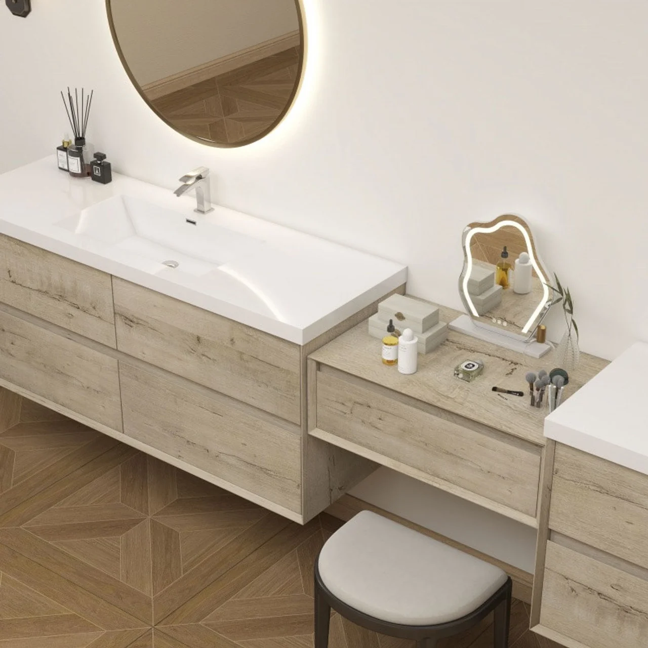 Sottile Floating Vanity (24"-150") 152 Sottile Floating Vanity (24"-150")
