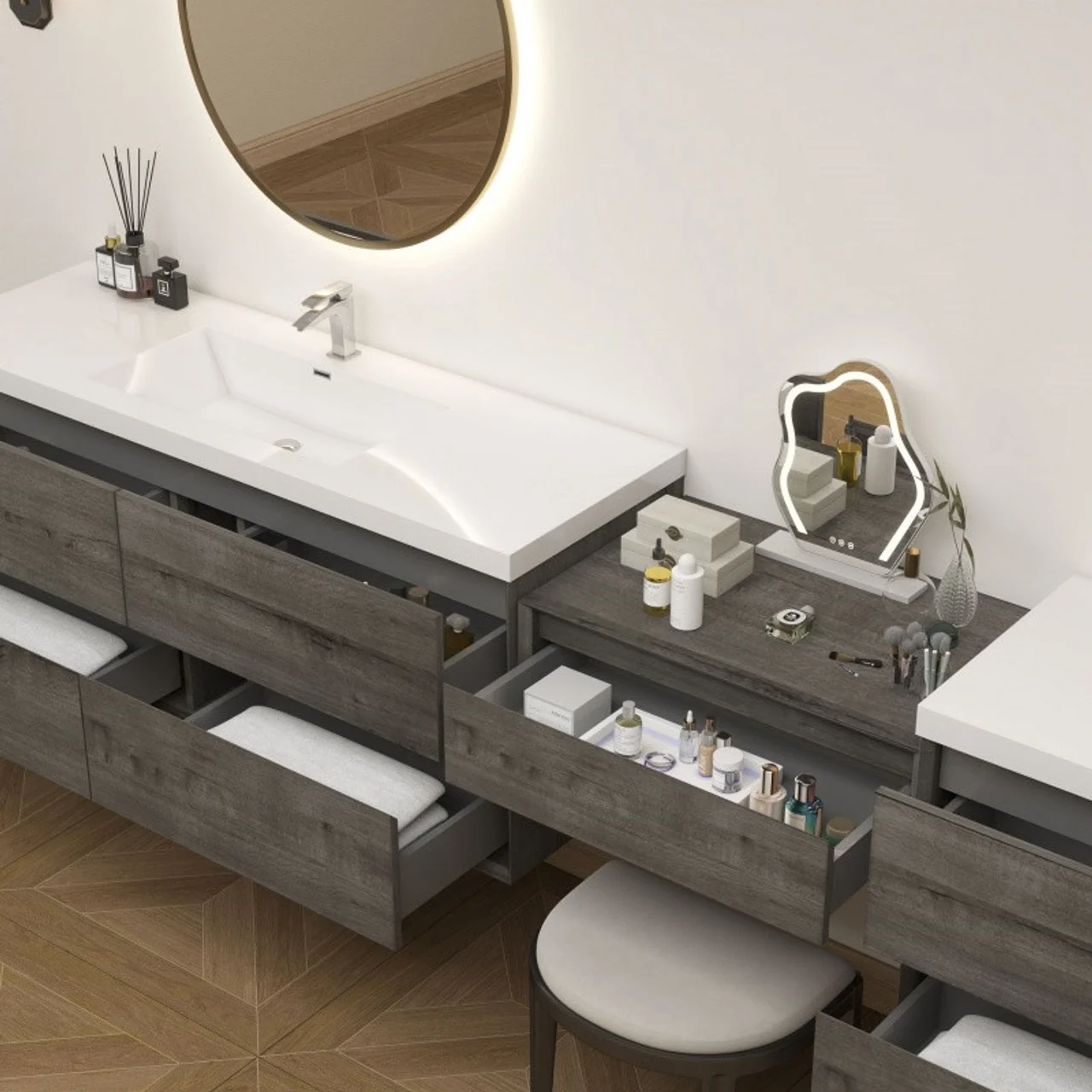 Sottile Floating Vanity (24"-150") 161 Sottile Floating Vanity (24"-150")
