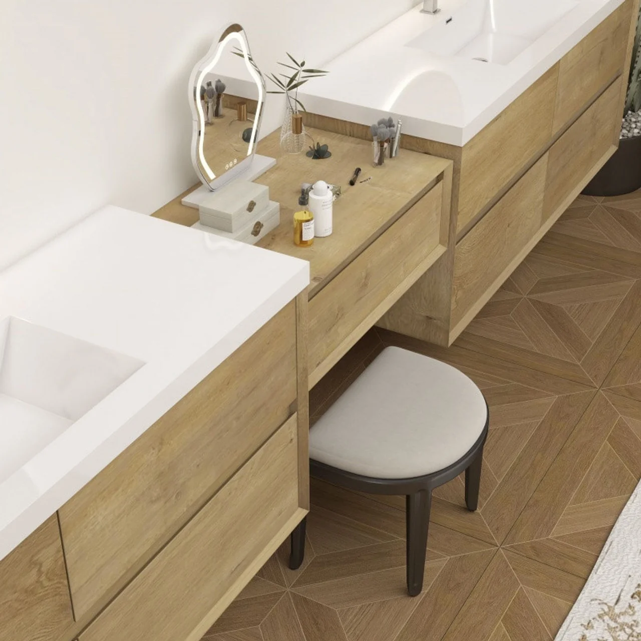 Sottile Floating Vanity (24"-150") 165 Sottile Floating Vanity (24"-150")