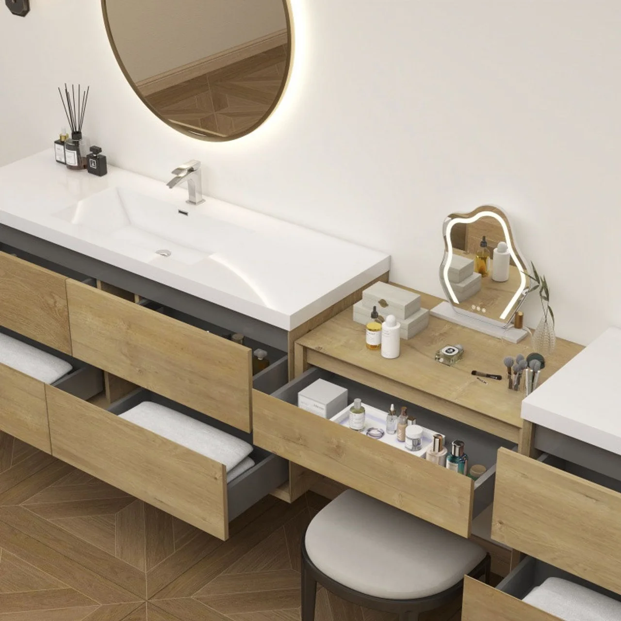 Sottile Floating Vanity (24"-150") 168 Sottile Floating Vanity (24"-150")