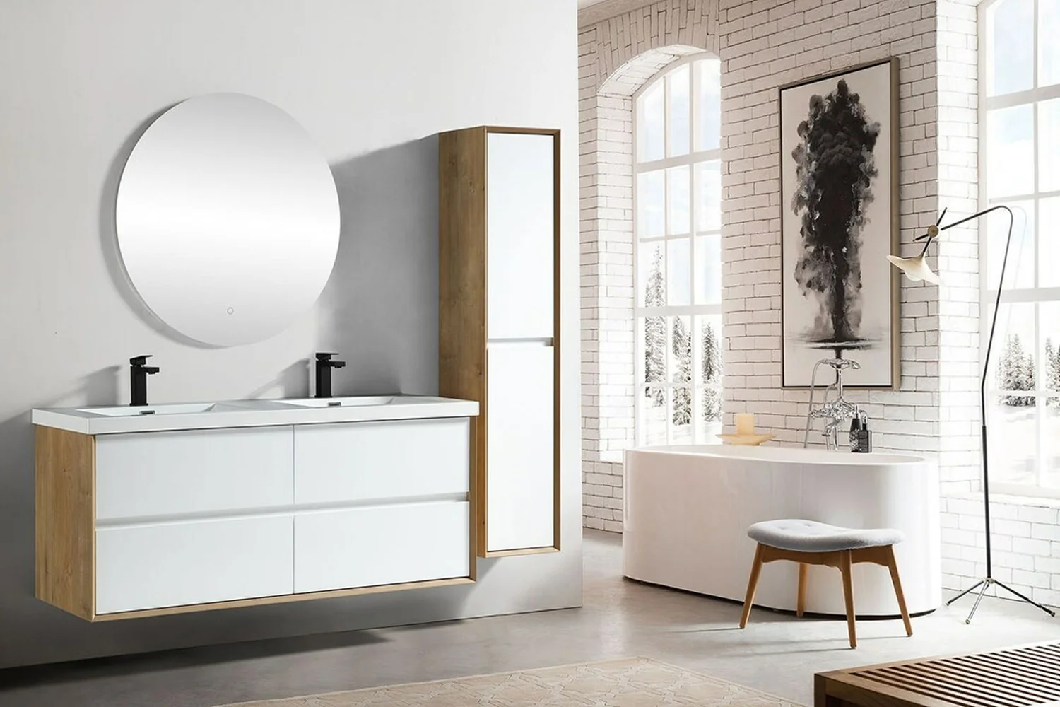 Sottile Floating Vanity (24"-150") 196 Sottile Floating Vanity (24"-150")