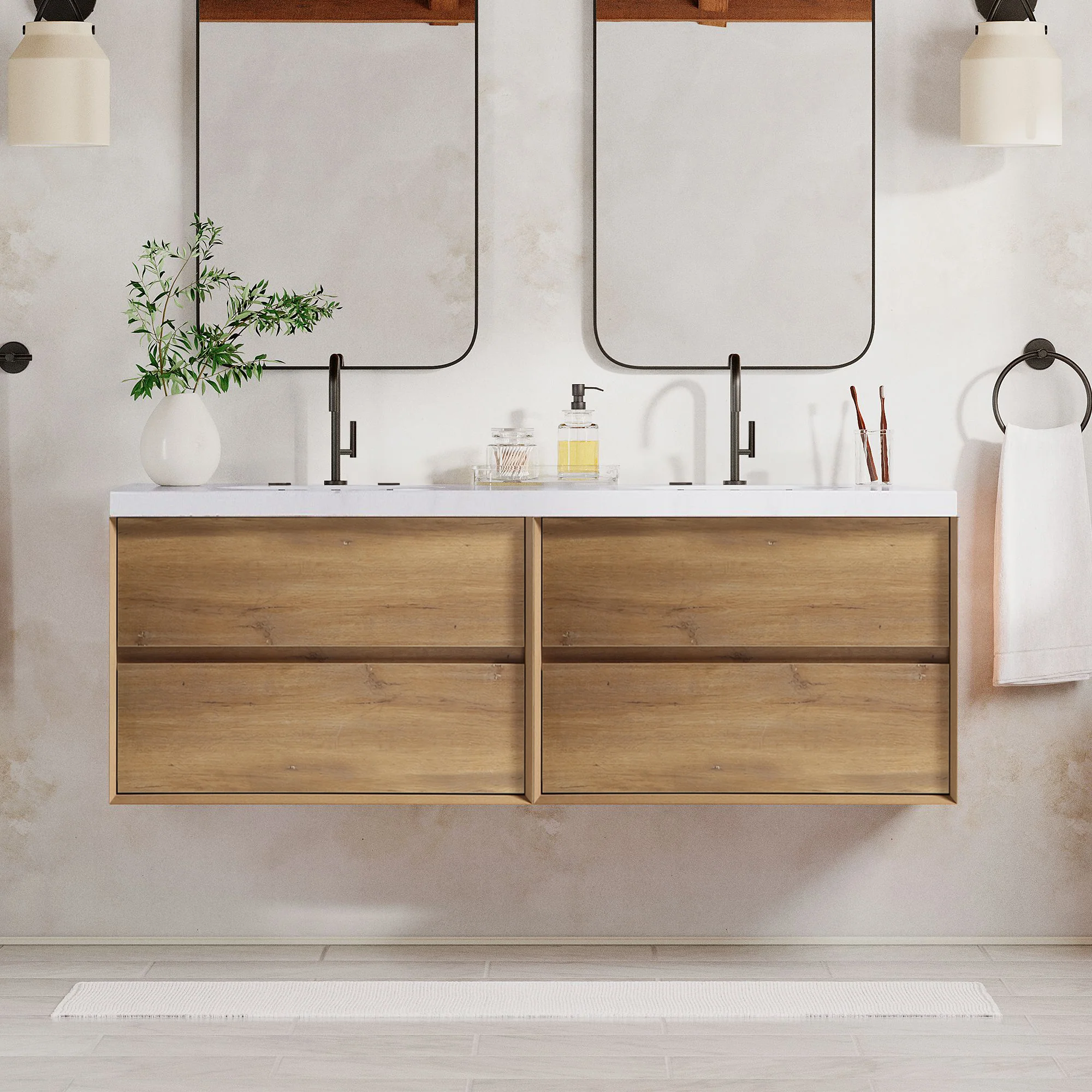 Sottile Floating Vanity (24"-150") 42 Sottile Floating Vanity (24"-150")