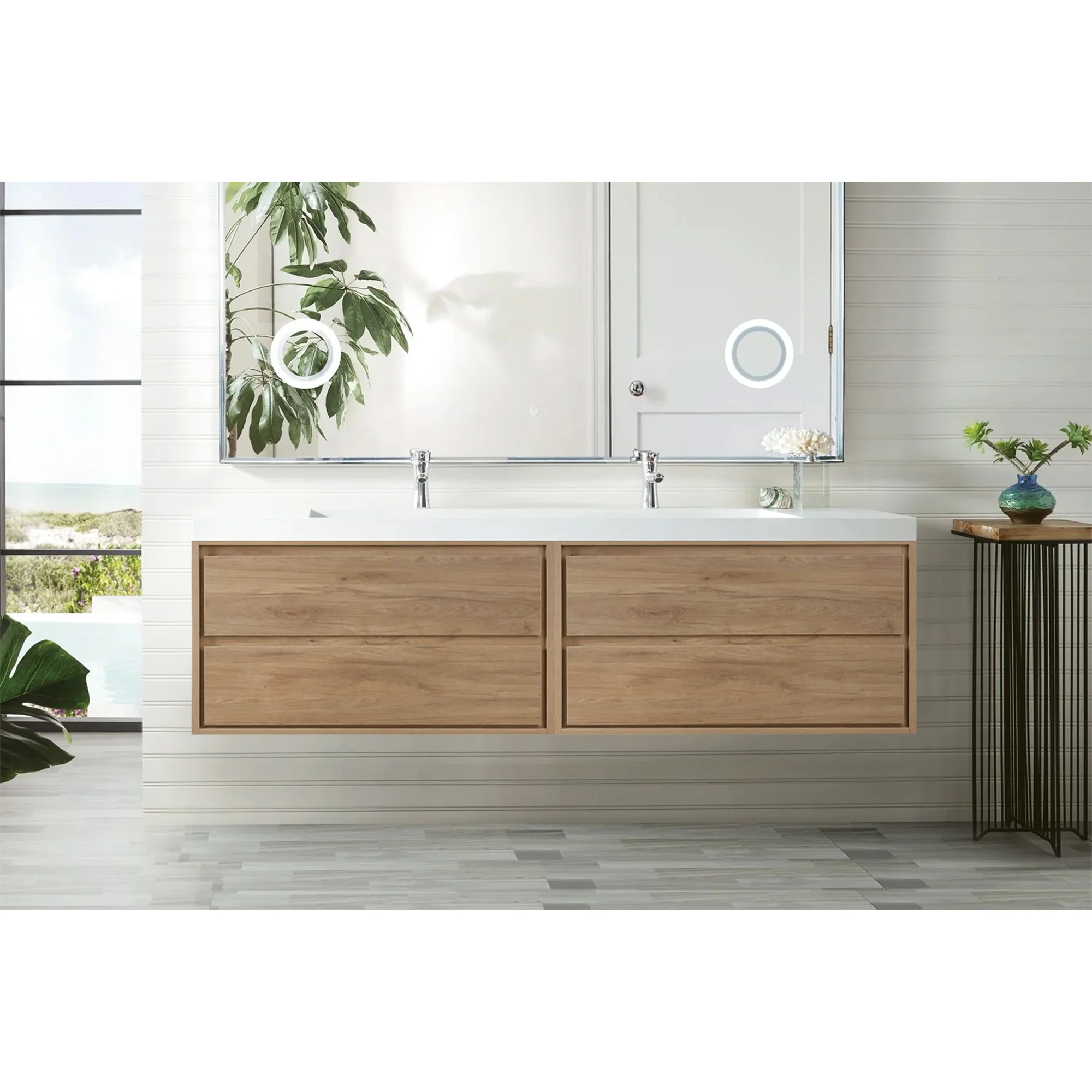 Saggia Floating Vanity (24"-84")