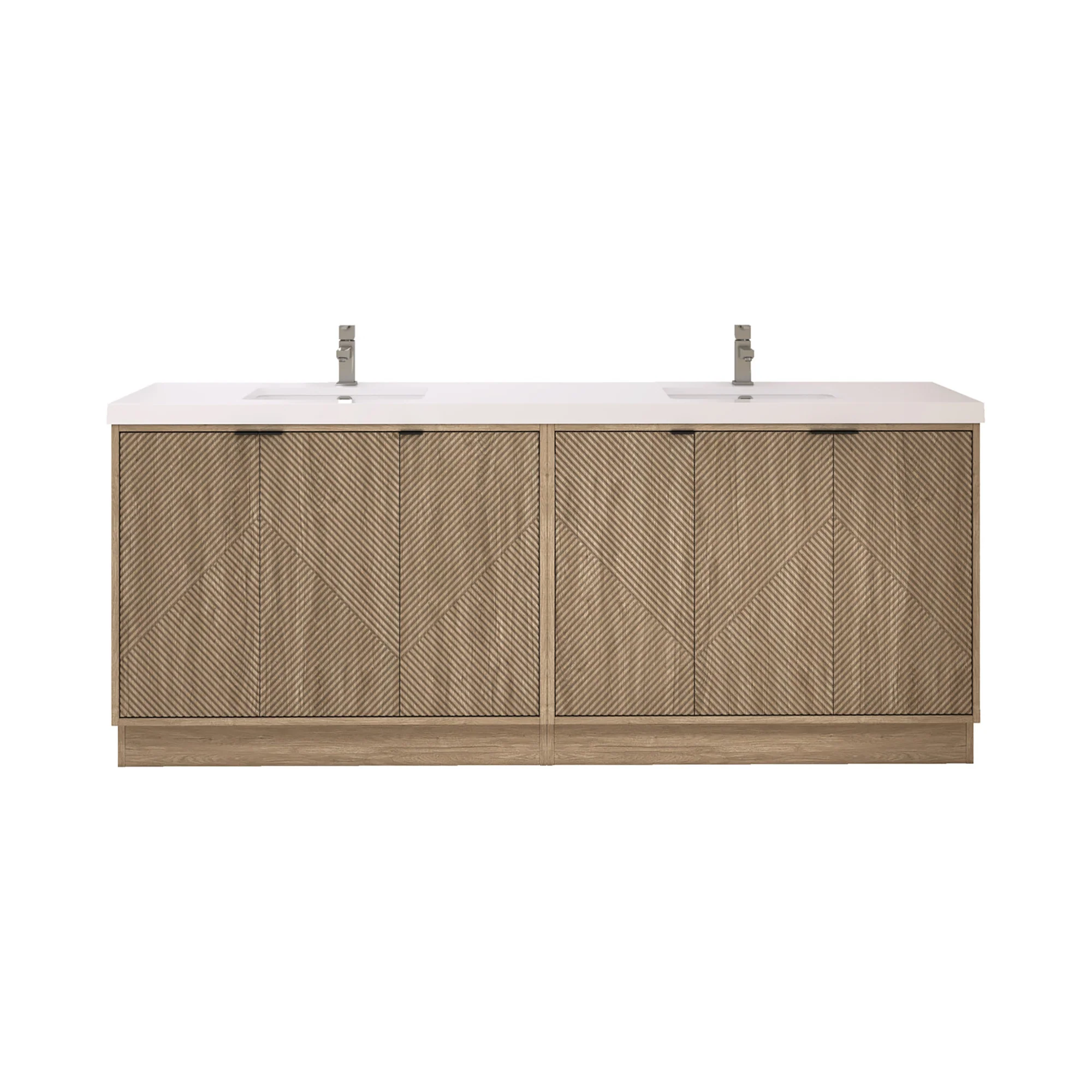 Leuven Fluted Makeup Vanity (24"-120")