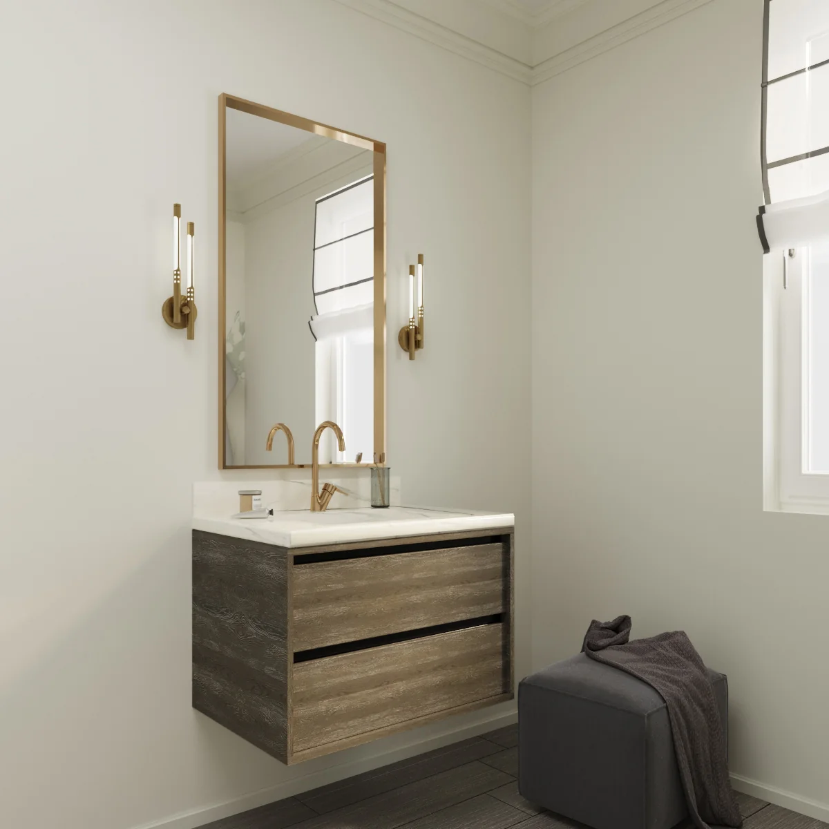Merce Floating Vanity (24"-84") 111 Merce Floating Vanity (24"-84")