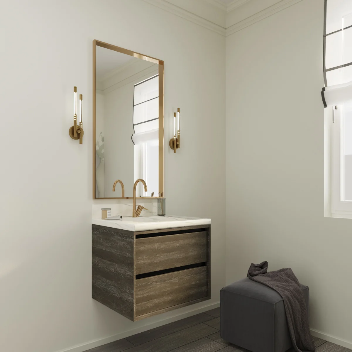 Merce Floating Vanity (24"-84") 125 Merce Floating Vanity (24"-84")