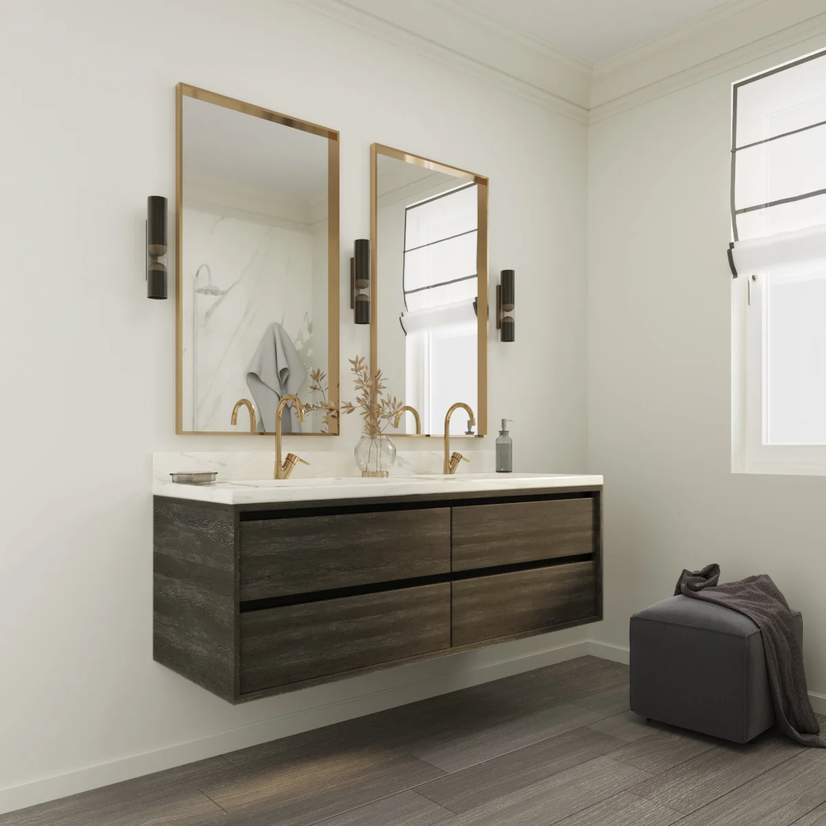 Merce Floating Vanity (24"-84") 45 Merce Floating Vanity (24"-84")