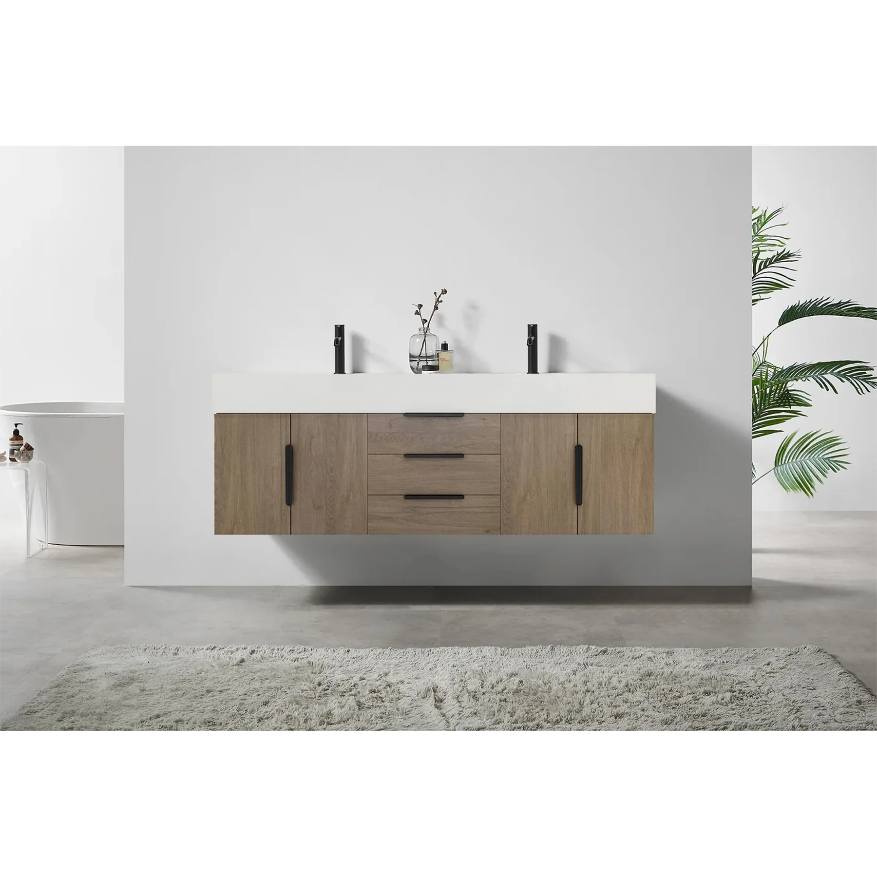 Breton Floating Vanity - 2nd Generation (24"-84")