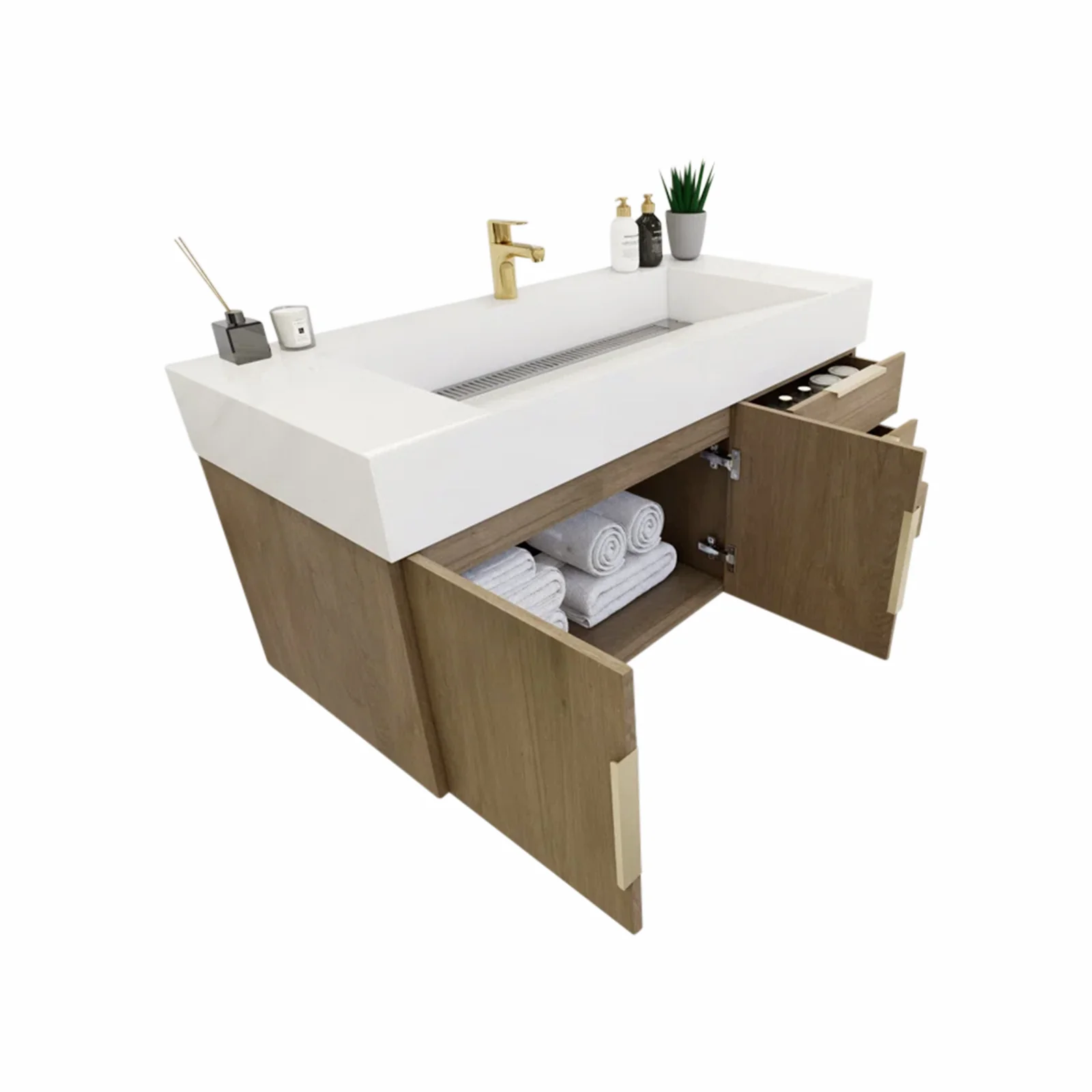 Breton Floating Vanity - 2nd Generation (24"-84") 100 Breton Floating Vanity - 2nd Generation (24"-84")