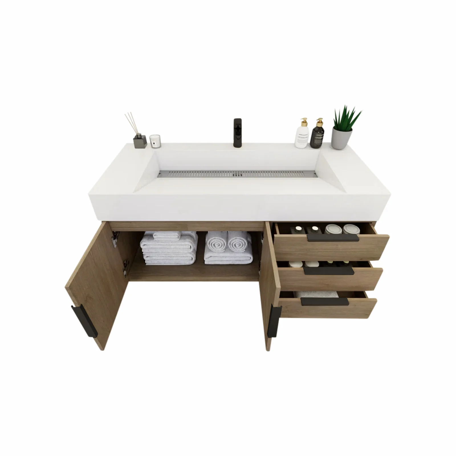 Breton Floating Vanity - 2nd Generation (24"-84") 107 Breton Floating Vanity - 2nd Generation (24"-84")