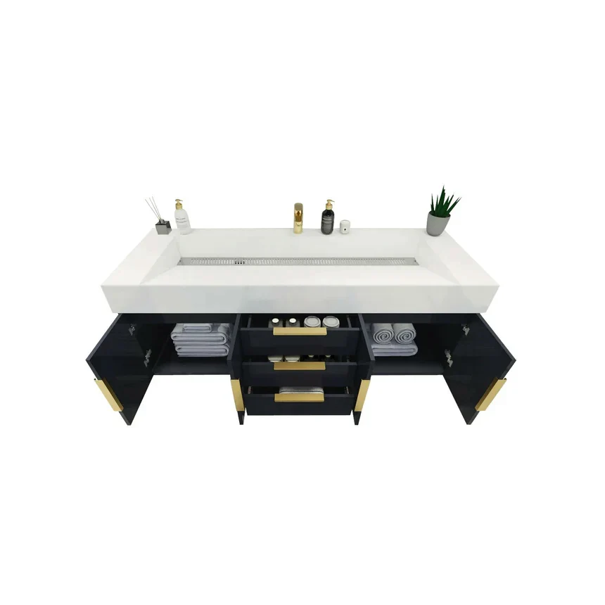 Breton Floating Vanity - 2nd Generation (24"-84") 110 Breton Floating Vanity - 2nd Generation (24"-84")