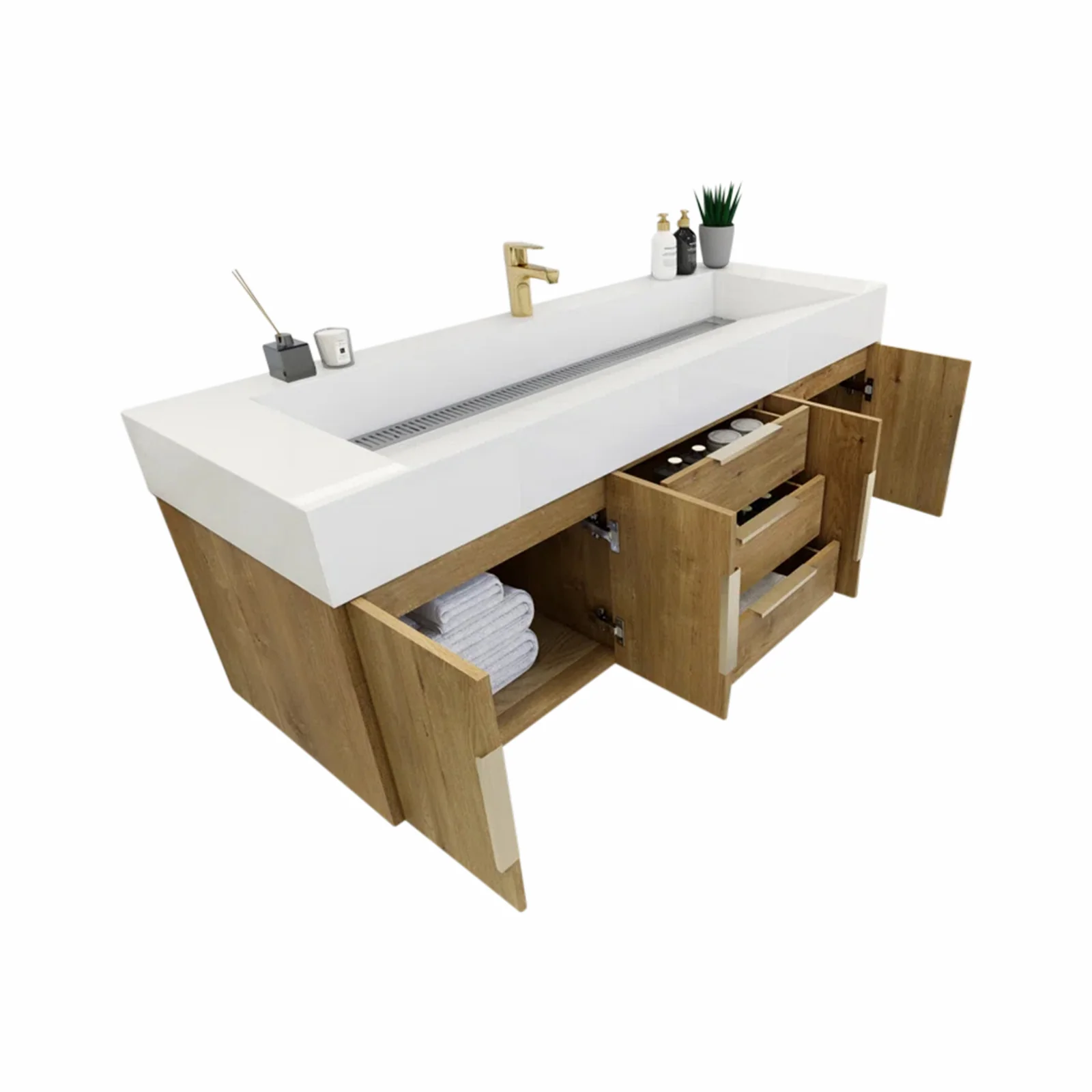 Breton Floating Vanity - 2nd Generation (24"-84") 114 Breton Floating Vanity - 2nd Generation (24"-84")
