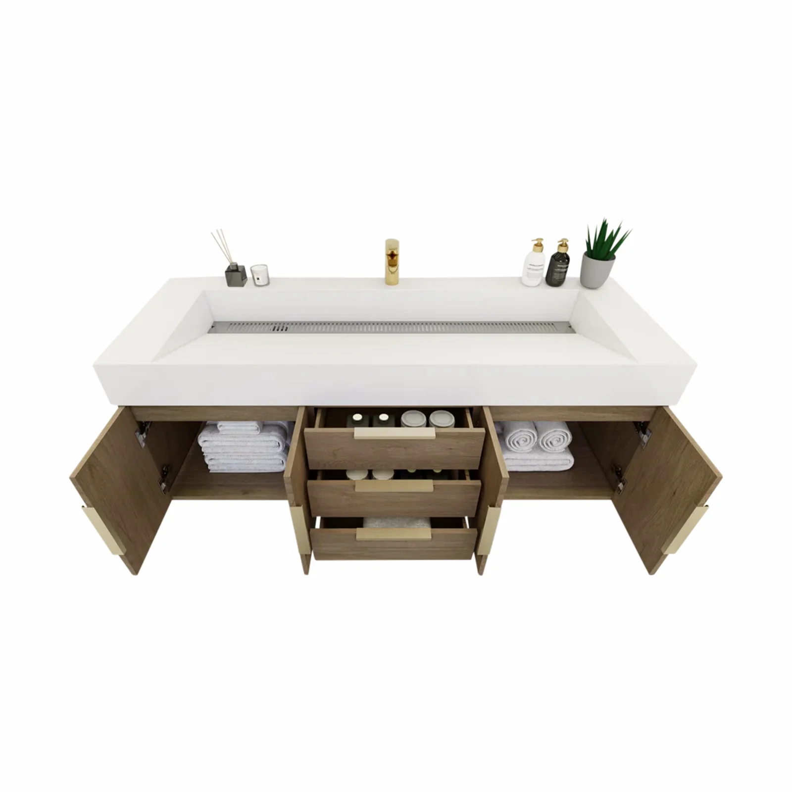 Breton Floating Vanity - 2nd Generation (24"-84") 117 Breton Floating Vanity - 2nd Generation (24"-84")