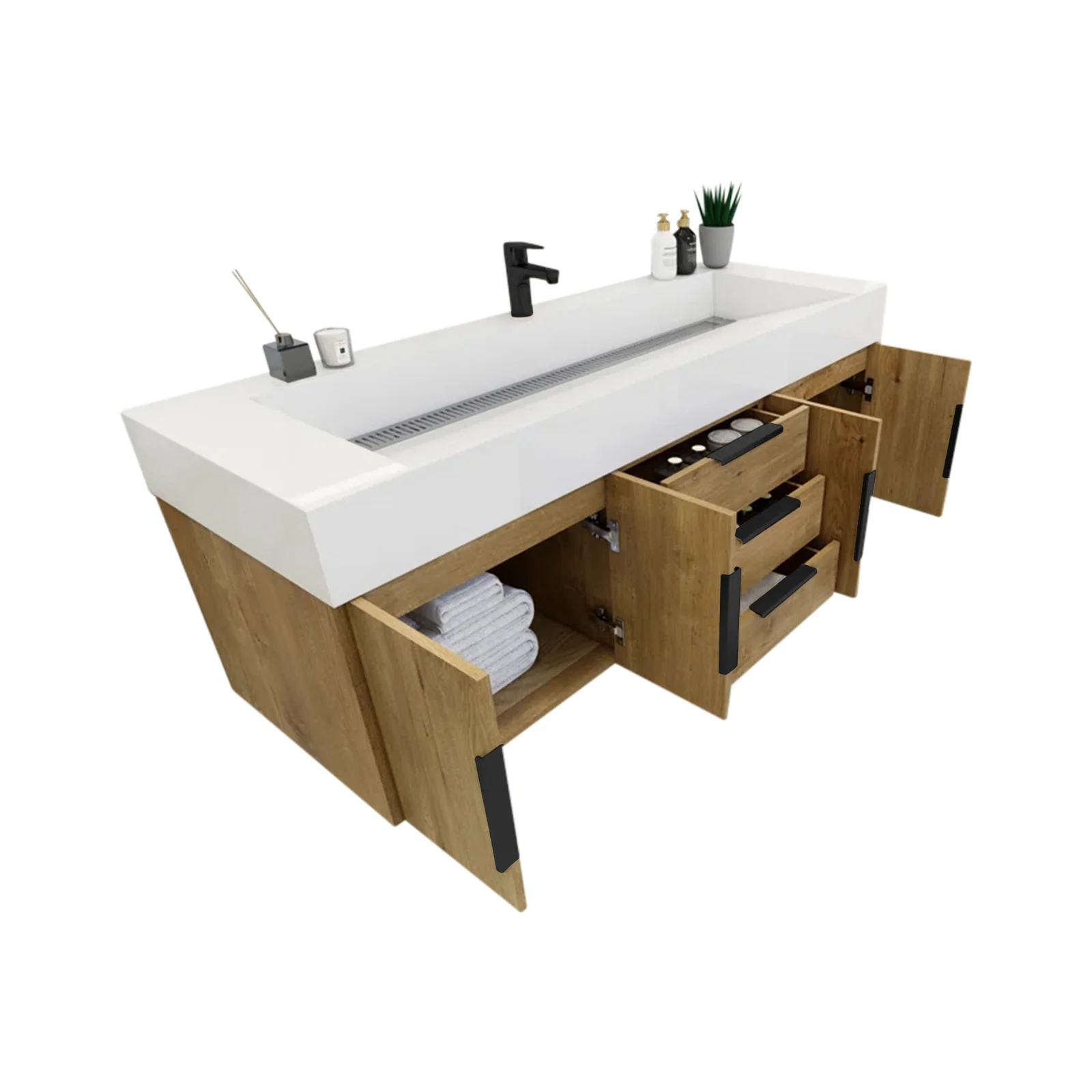 Breton Floating Vanity - 2nd Generation (24"-84") 122 Breton Floating Vanity - 2nd Generation (24"-84")