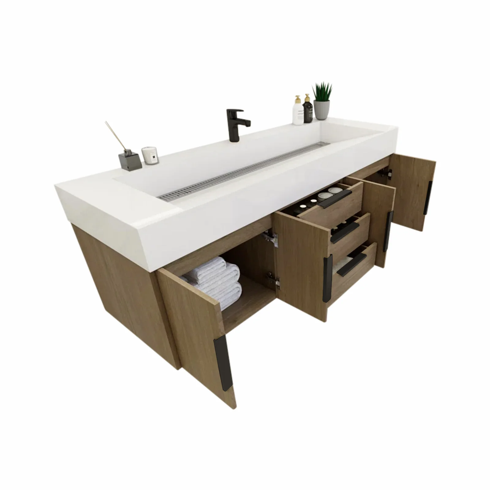Breton Floating Vanity - 2nd Generation (24"-84") 126 Breton Floating Vanity - 2nd Generation (24"-84")