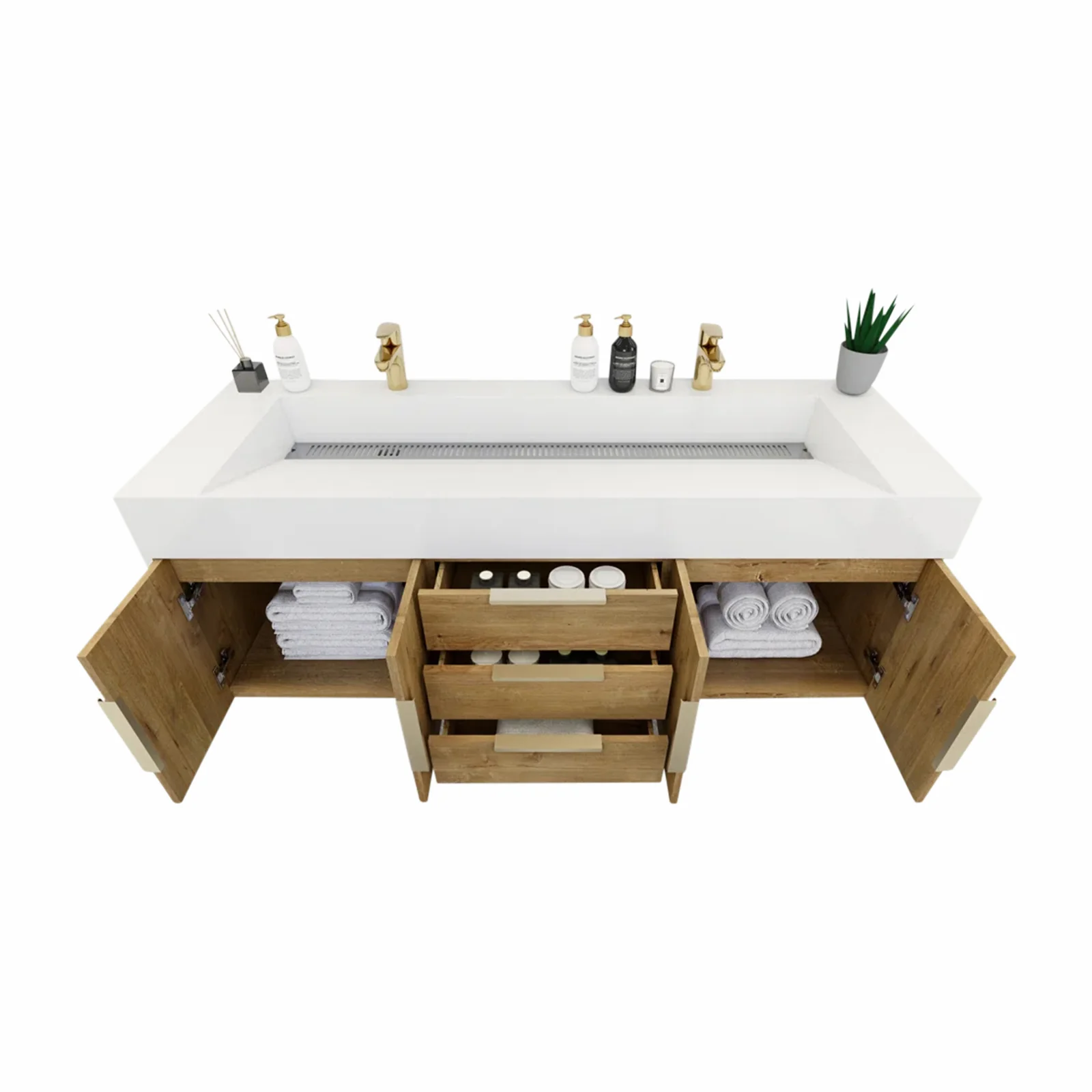 Breton Floating Vanity - 2nd Generation (24"-84") 130 Breton Floating Vanity - 2nd Generation (24"-84")