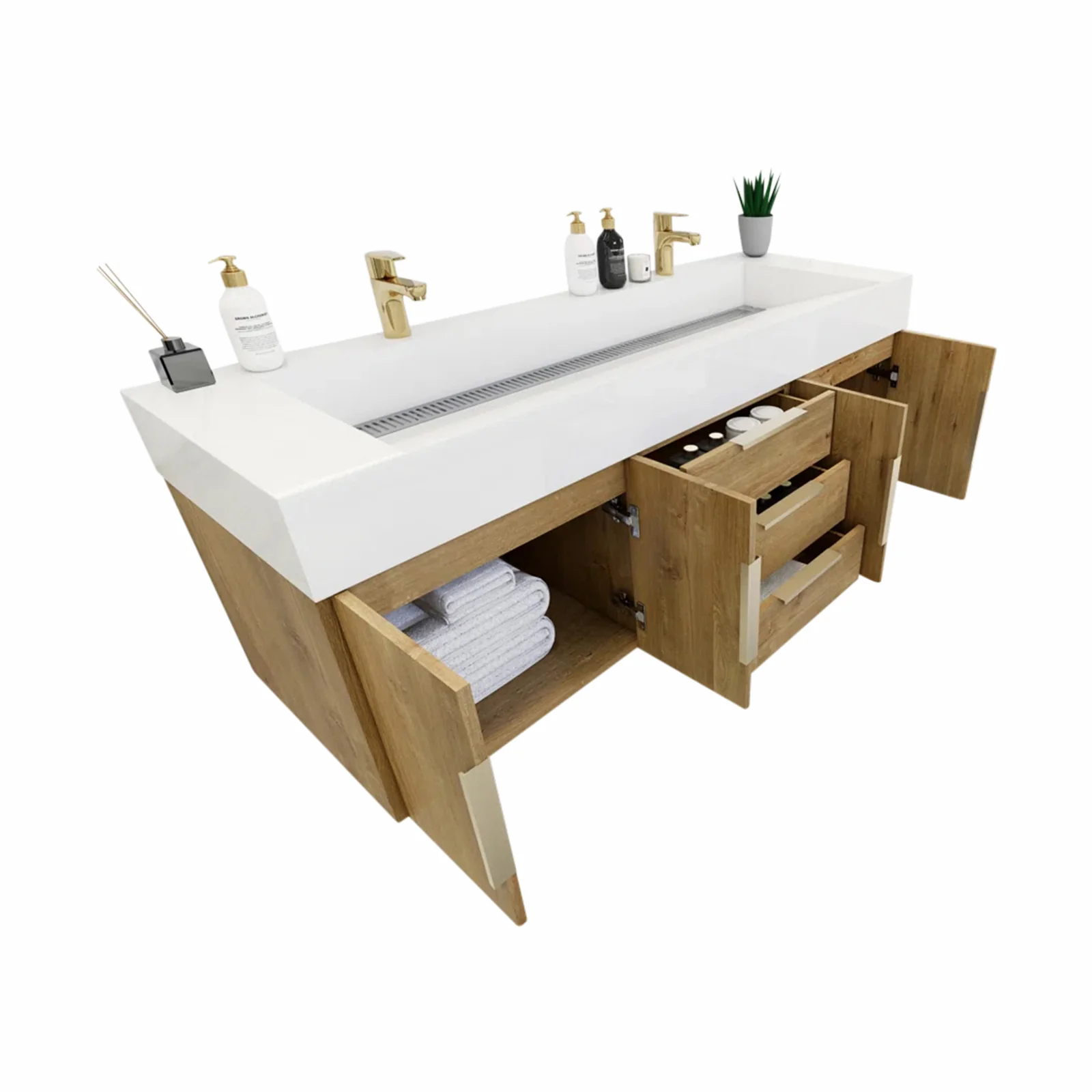 Breton Floating Vanity - 2nd Generation (24"-84") 131 Breton Floating Vanity - 2nd Generation (24"-84")