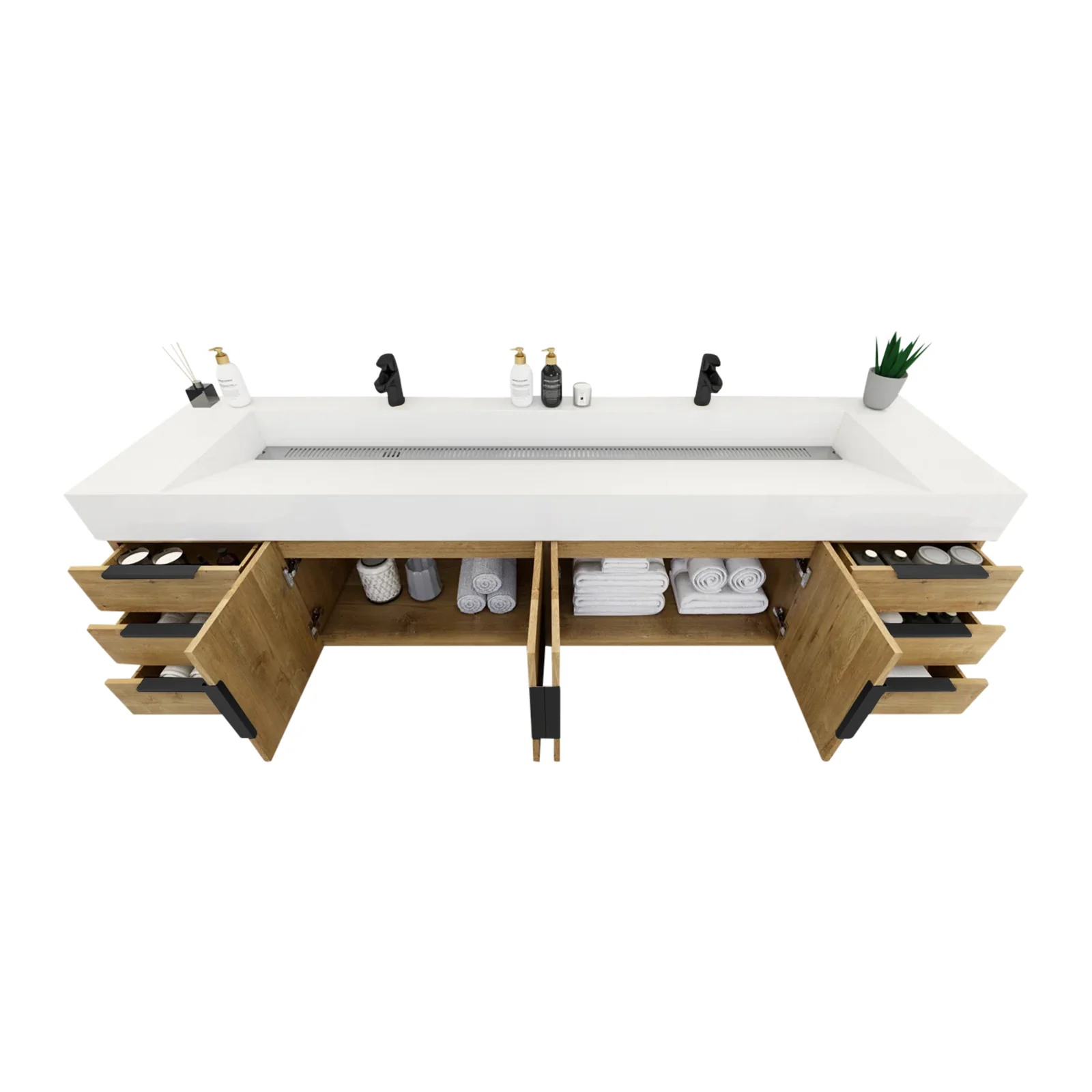 Breton Floating Vanity - 2nd Generation (24"-84") 144 Breton Floating Vanity - 2nd Generation (24"-84")