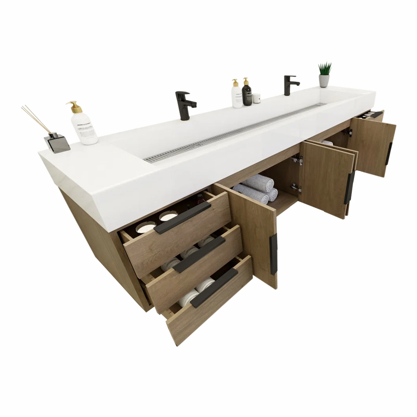 Breton Floating Vanity - 2nd Generation (24"-84") 150 Breton Floating Vanity - 2nd Generation (24"-84")