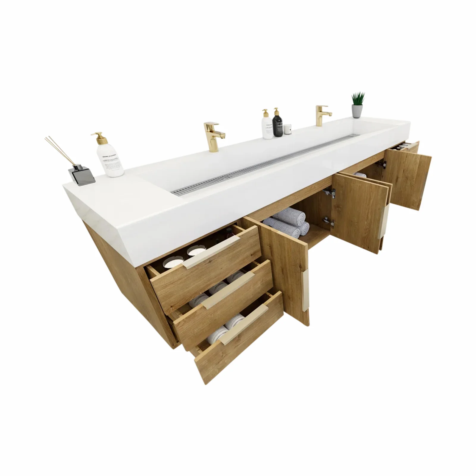 Breton Floating Vanity - 2nd Generation (24"-84") 156 Breton Floating Vanity - 2nd Generation (24"-84")