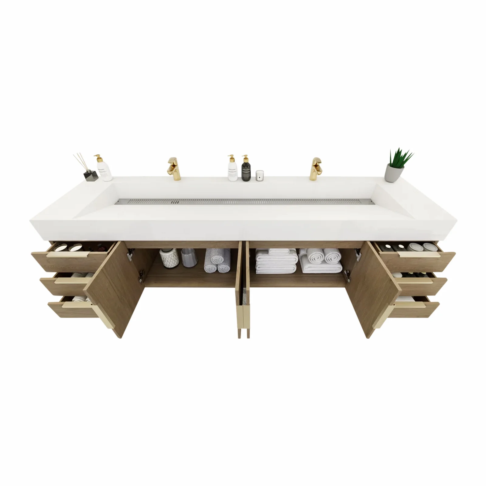 Breton Floating Vanity - 2nd Generation (24"-84") 160 Breton Floating Vanity - 2nd Generation (24"-84")