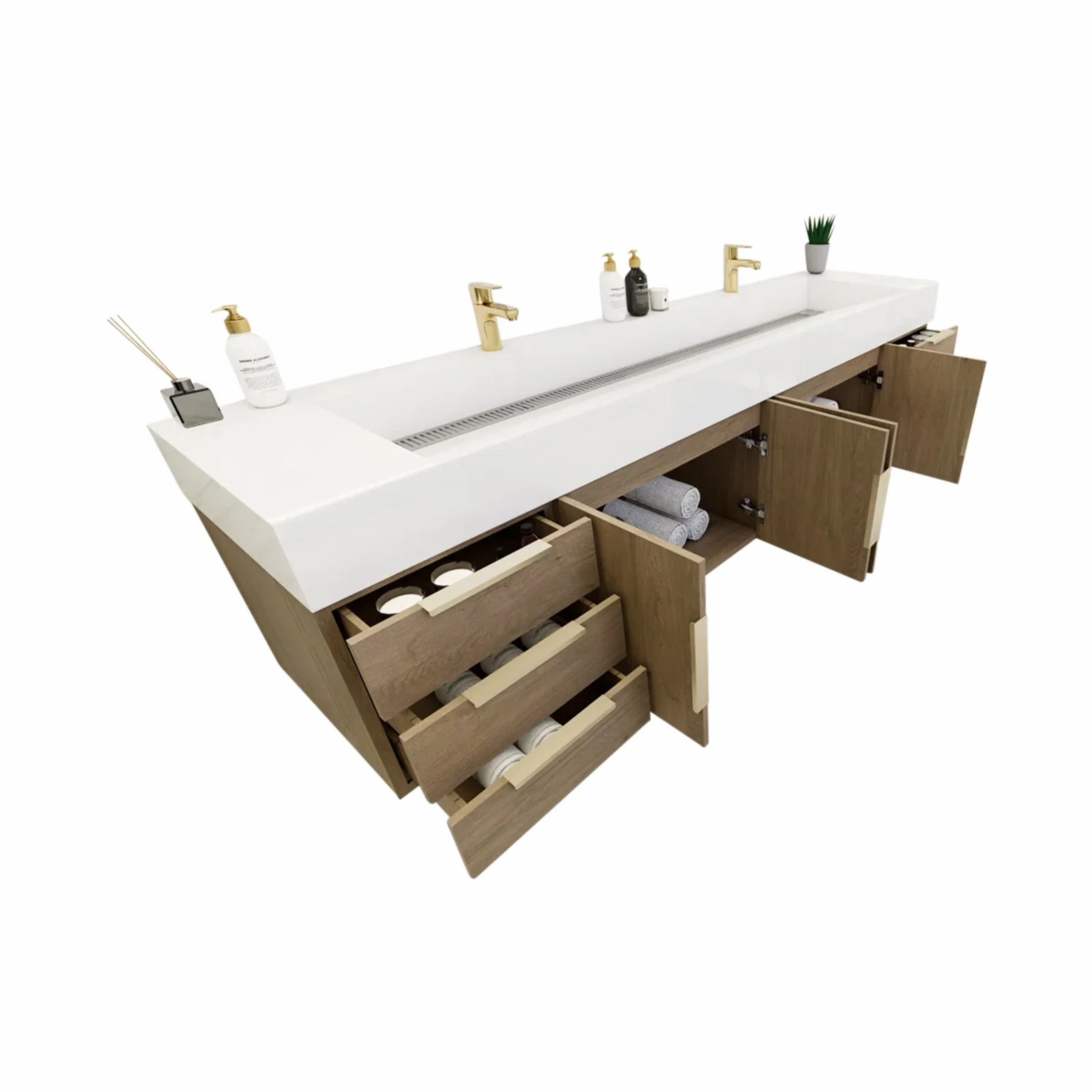 Breton Floating Vanity - 2nd Generation (24"-84") 161 Breton Floating Vanity - 2nd Generation (24"-84")
