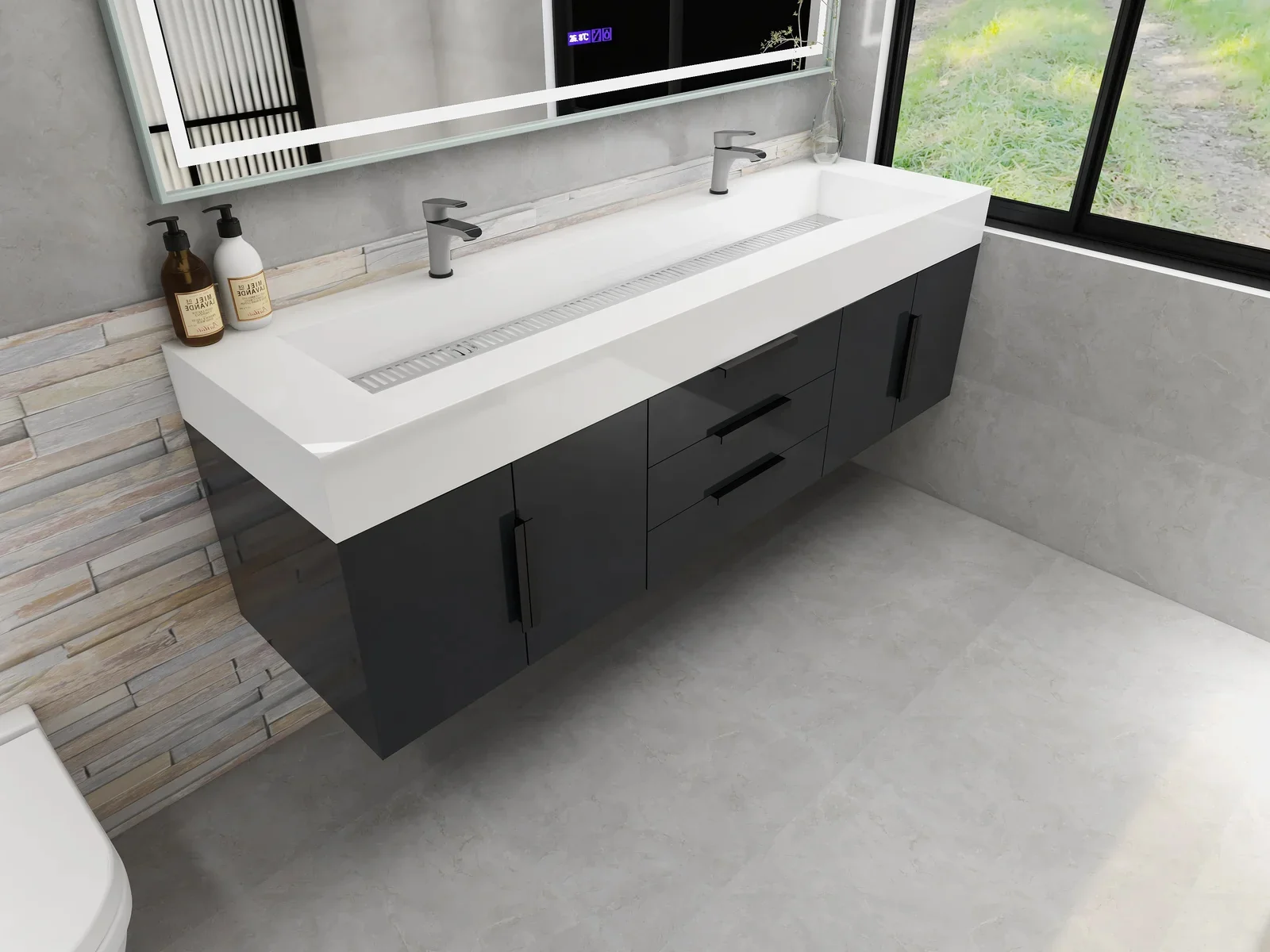 Breton Floating Vanity - 2nd Generation (24"-84") 172 Breton Floating Vanity - 2nd Generation (24"-84")