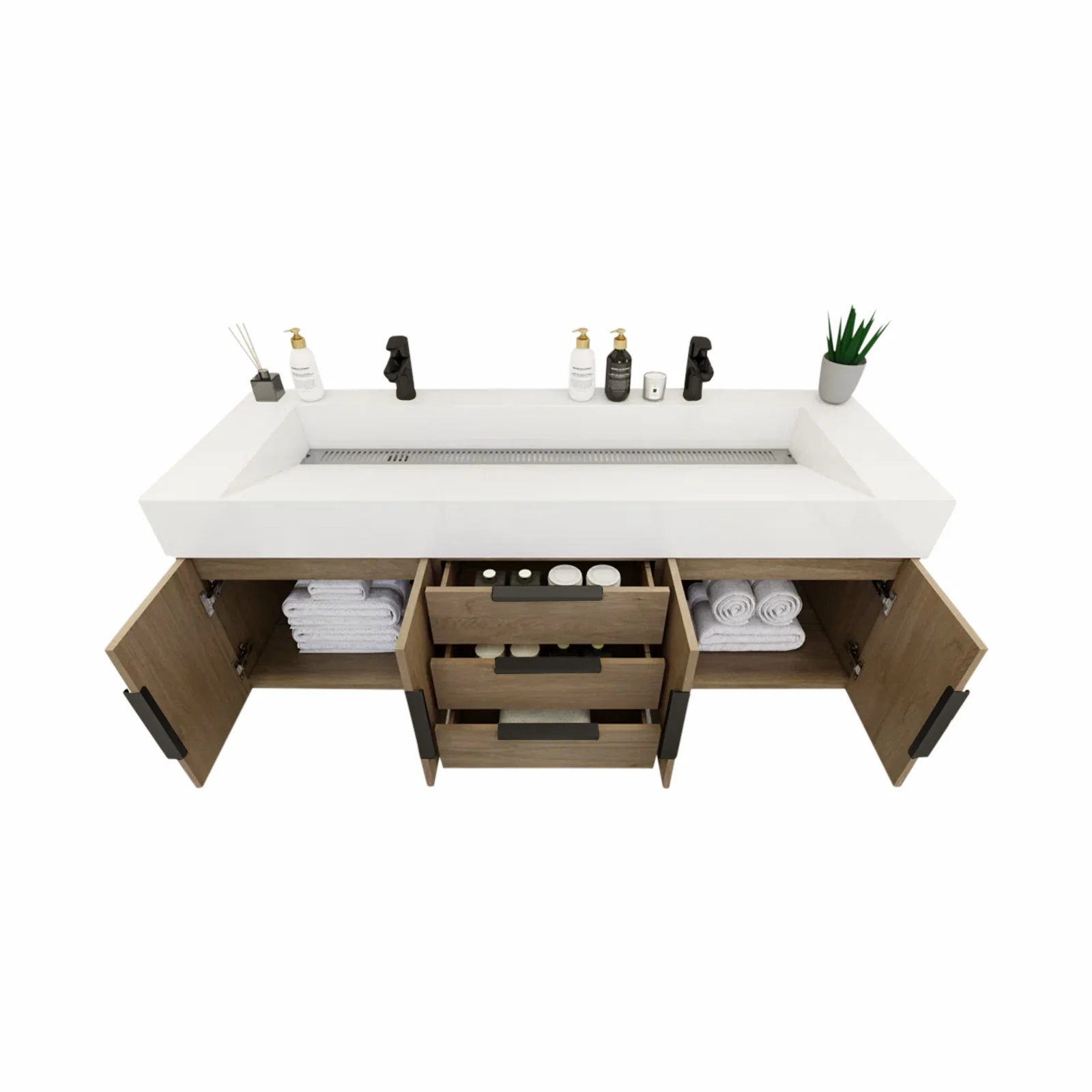 Breton Floating Vanity - 2nd Generation (24"-84")