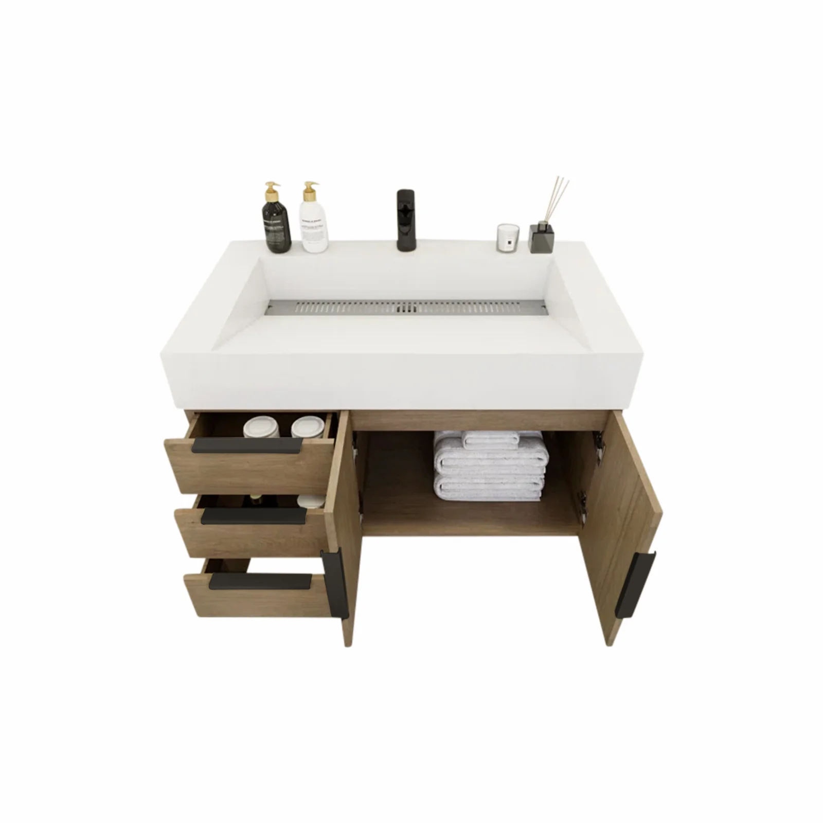 Breton Floating Vanity - 2nd Generation (24"-84") 36 Breton Floating Vanity - 2nd Generation (24"-84")