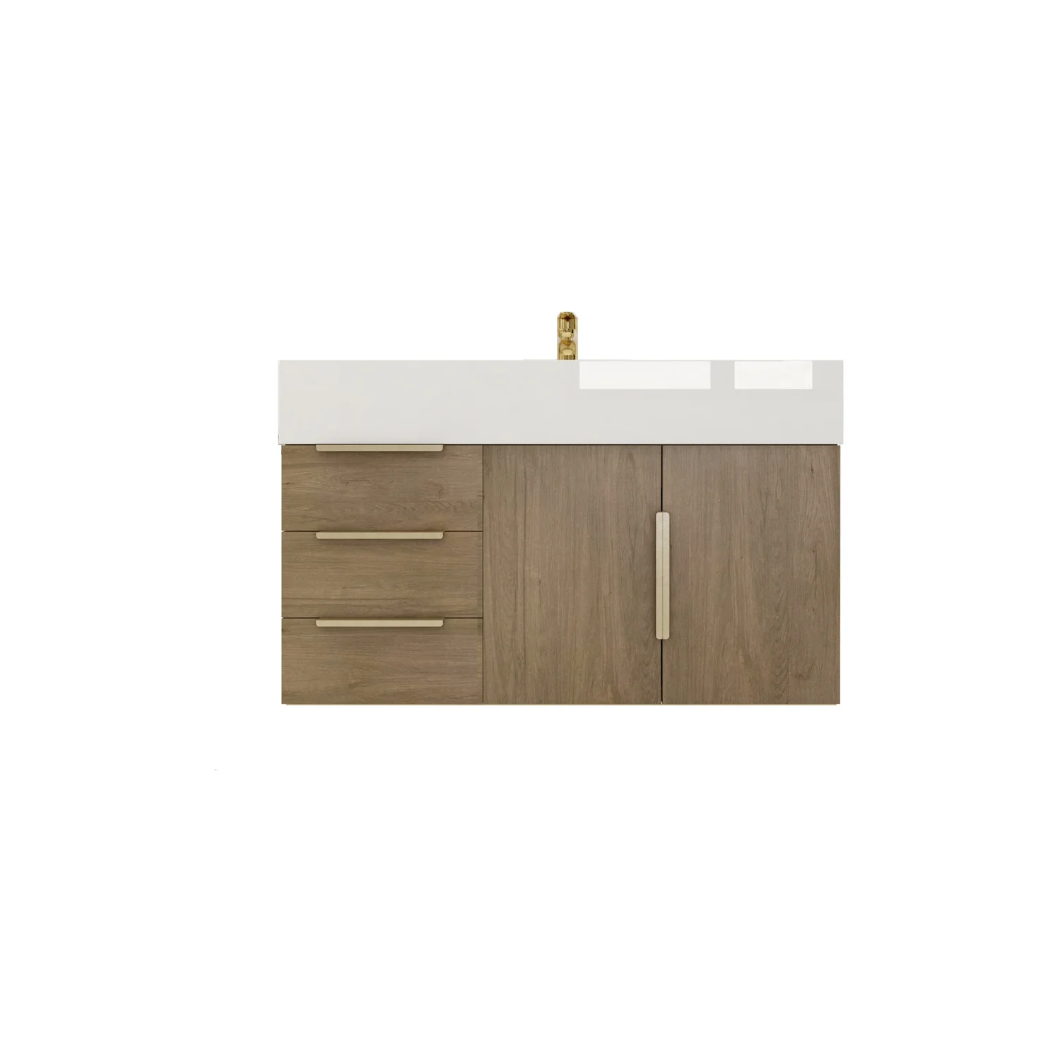 Breton Floating Vanity - 2nd Generation (24"-84") 42 Breton Floating Vanity - 2nd Generation (24"-84")