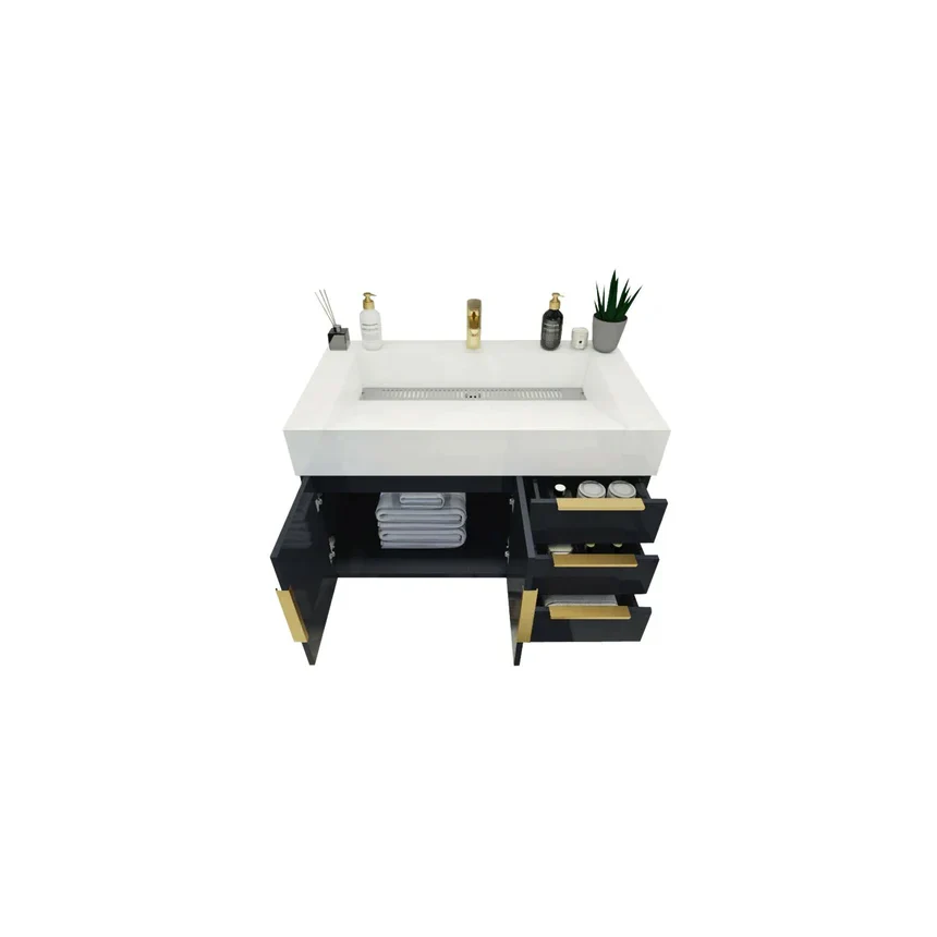 Breton Floating Vanity - 2nd Generation (24"-84") 46 Breton Floating Vanity - 2nd Generation (24"-84")