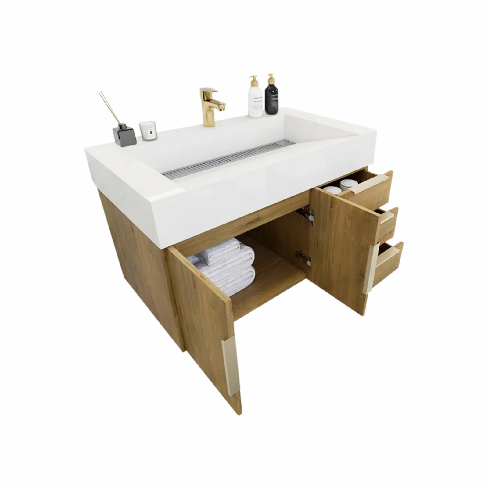 Breton Floating Vanity - 2nd Generation (24"-84") 50 Breton Floating Vanity - 2nd Generation (24"-84")