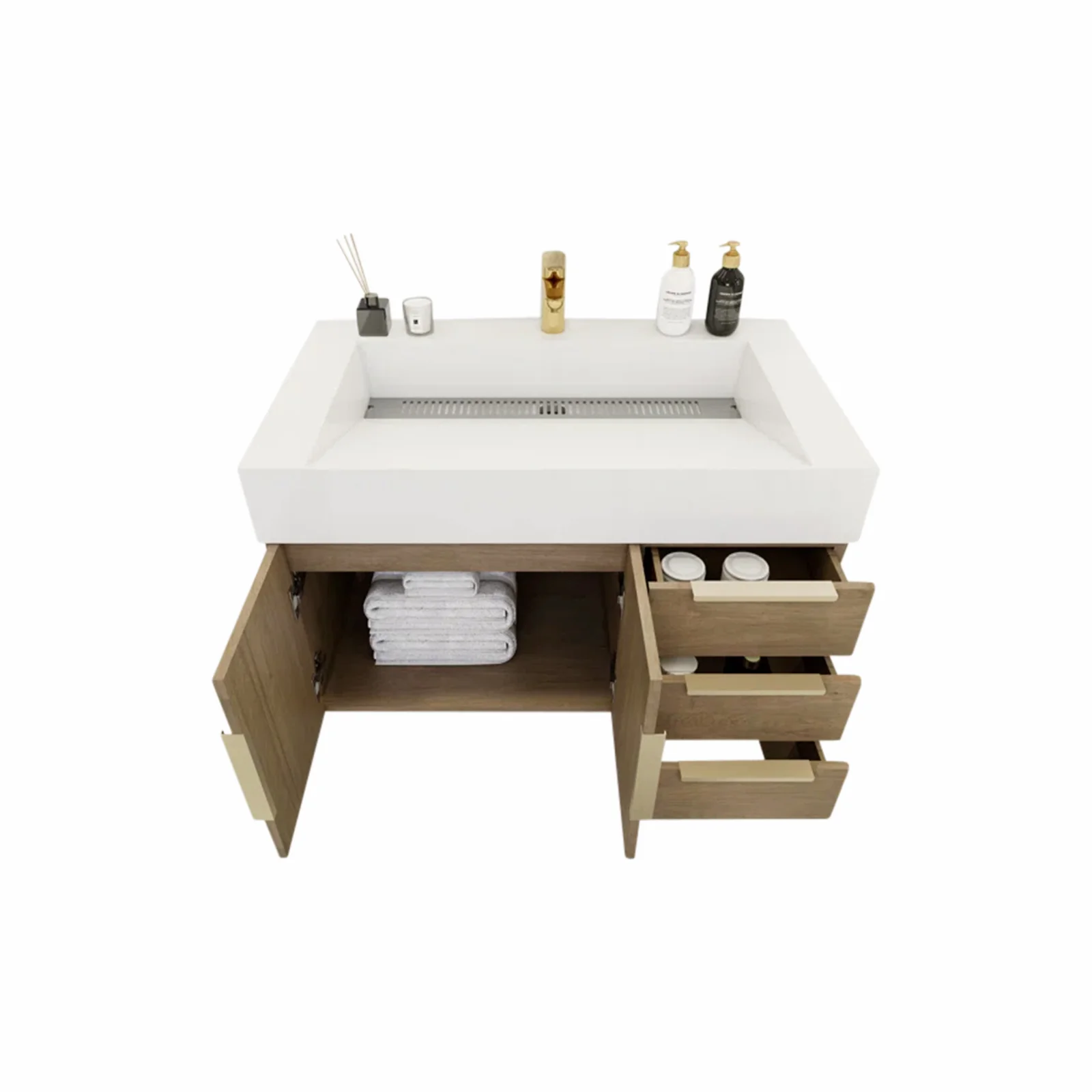 Breton Floating Vanity - 2nd Generation (24"-84") 53 Breton Floating Vanity - 2nd Generation (24"-84")