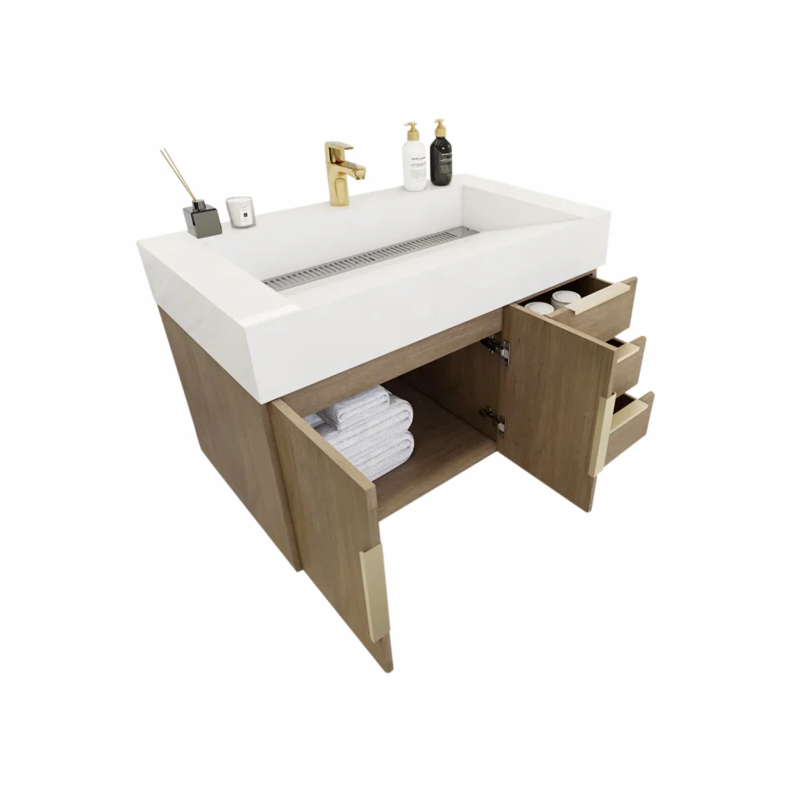 Breton Floating Vanity - 2nd Generation (24"-84") 54 Breton Floating Vanity - 2nd Generation (24"-84")