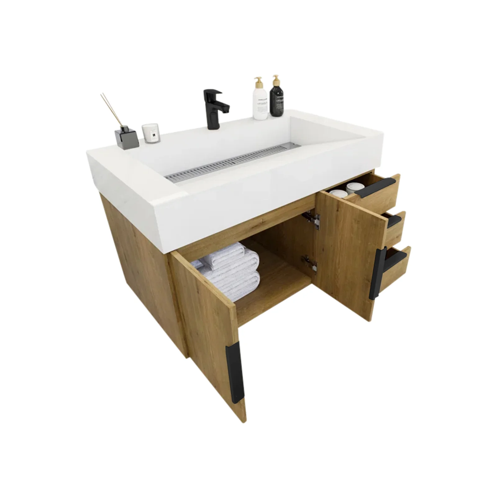 Breton Floating Vanity - 2nd Generation (24"-84") 58 Breton Floating Vanity - 2nd Generation (24"-84")