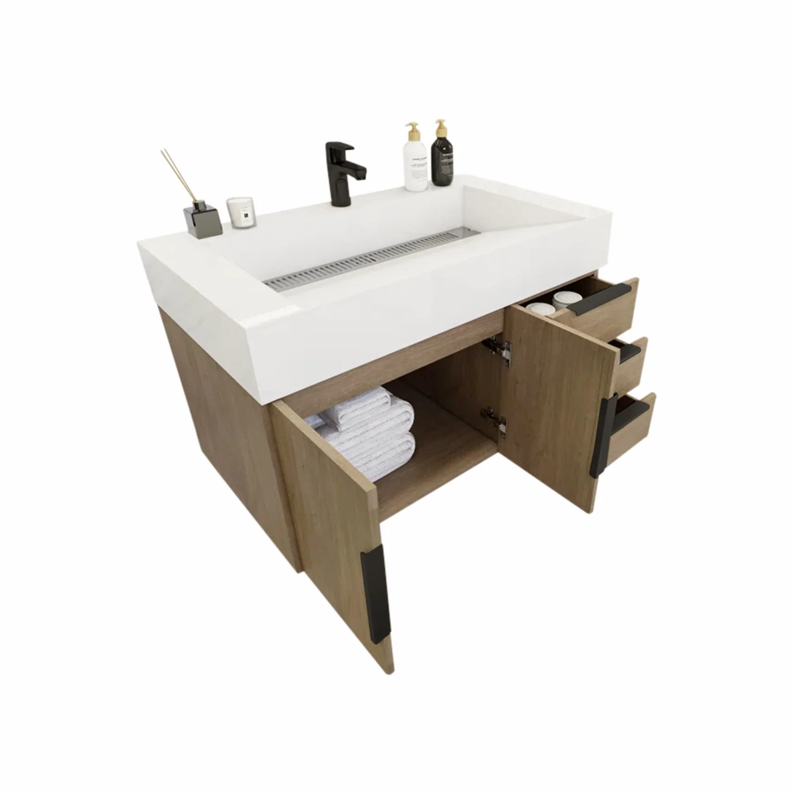 Breton Floating Vanity - 2nd Generation (24"-84") 62 Breton Floating Vanity - 2nd Generation (24"-84")