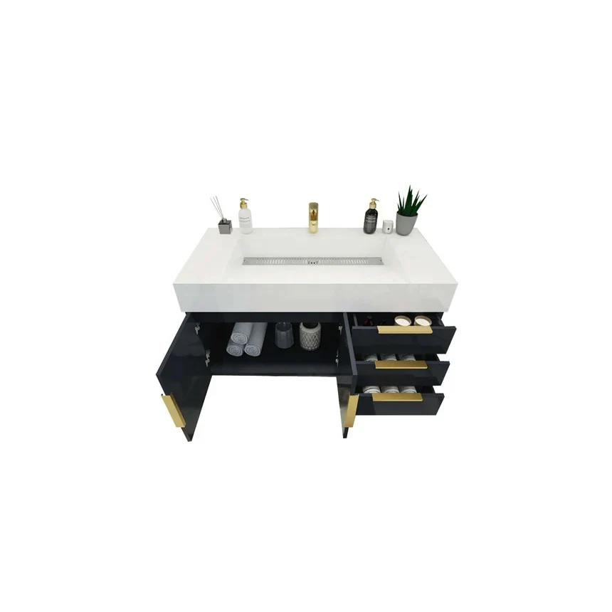 Breton Floating Vanity - 2nd Generation (24"-84") 74 Breton Floating Vanity - 2nd Generation (24"-84")