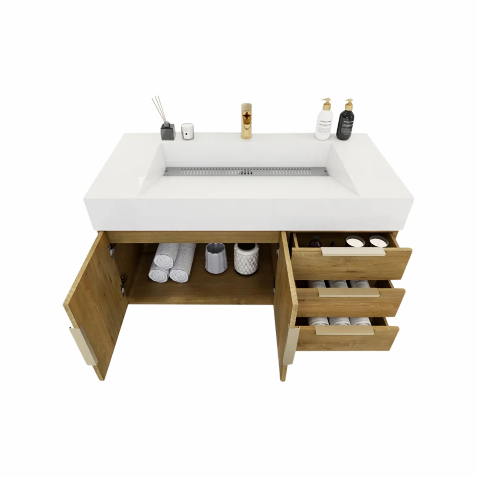 Breton Floating Vanity - 2nd Generation (24"-84") 77 Breton Floating Vanity - 2nd Generation (24"-84")