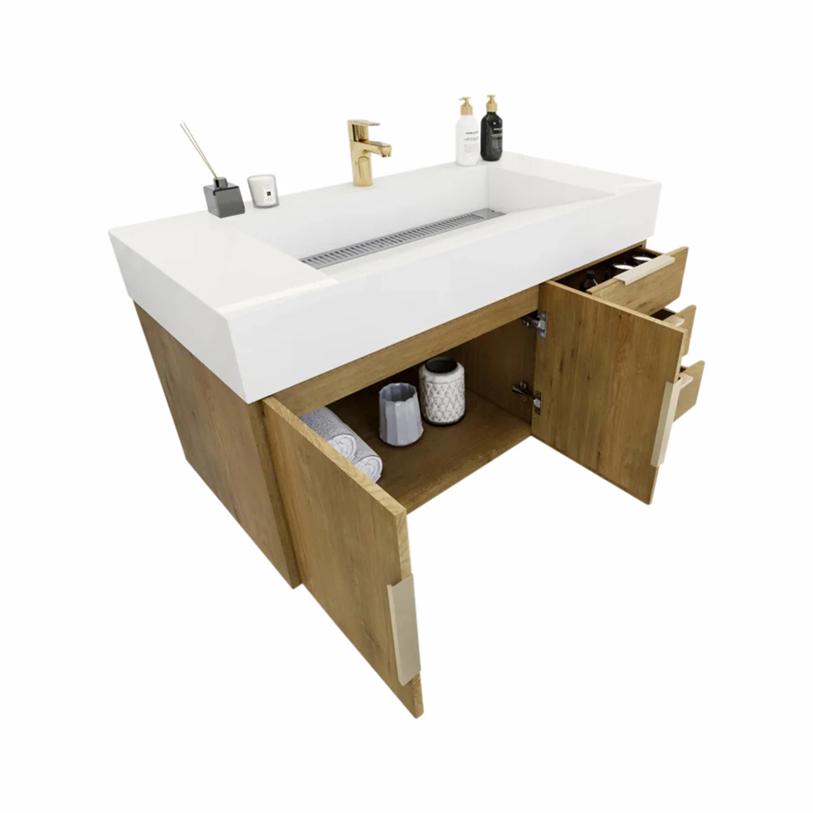 Breton Floating Vanity - 2nd Generation (24"-84") 78 Breton Floating Vanity - 2nd Generation (24"-84")