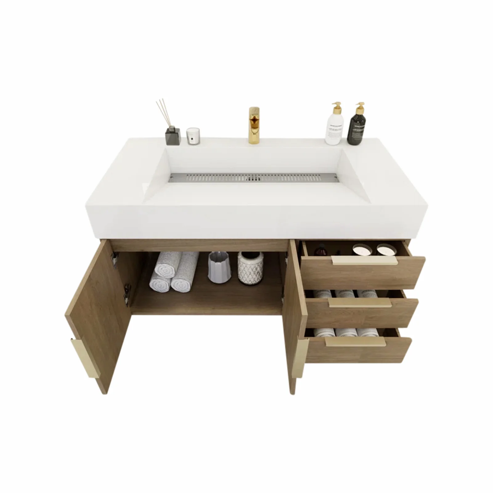 Breton Floating Vanity - 2nd Generation (24"-84") 81 Breton Floating Vanity - 2nd Generation (24"-84")