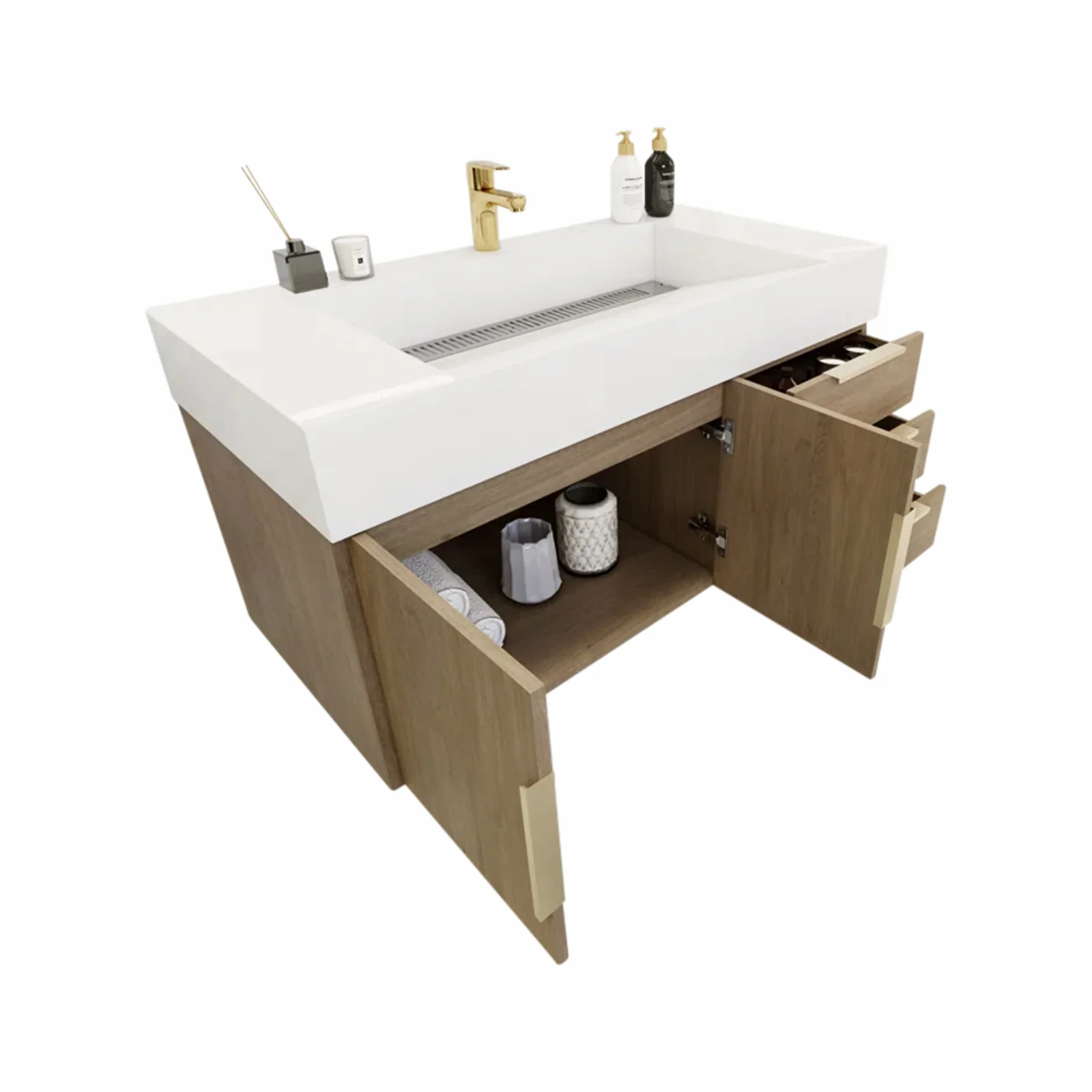 Breton Floating Vanity - 2nd Generation (24"-84") 82 Breton Floating Vanity - 2nd Generation (24"-84")