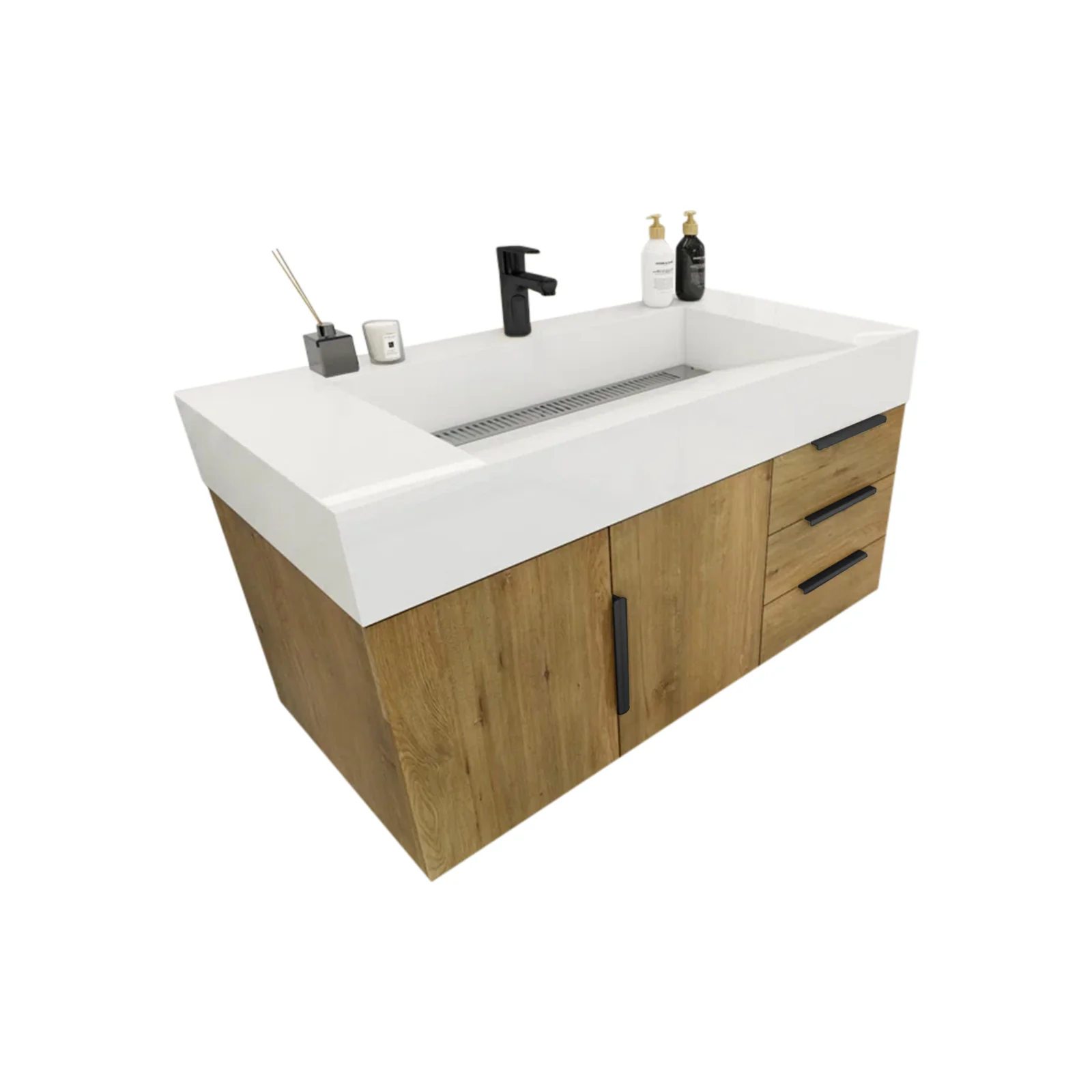 Breton Floating Vanity - 2nd Generation (24"-84") 84 Breton Floating Vanity - 2nd Generation (24"-84")