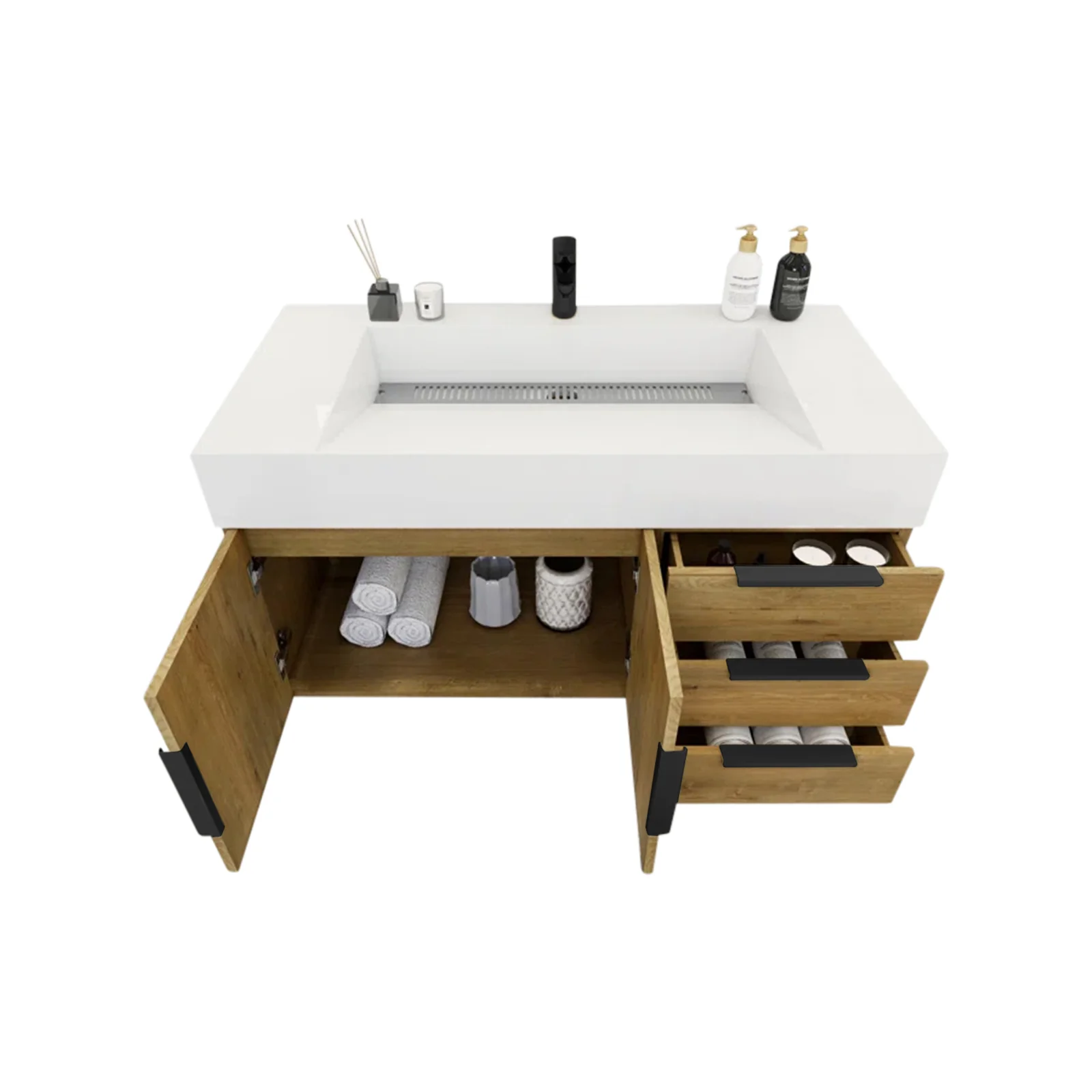Breton Floating Vanity - 2nd Generation (24"-84") 85 Breton Floating Vanity - 2nd Generation (24"-84")