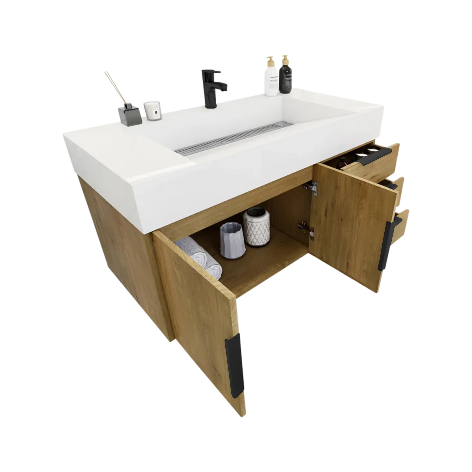 Breton Floating Vanity - 2nd Generation (24"-84") 86 Breton Floating Vanity - 2nd Generation (24"-84")